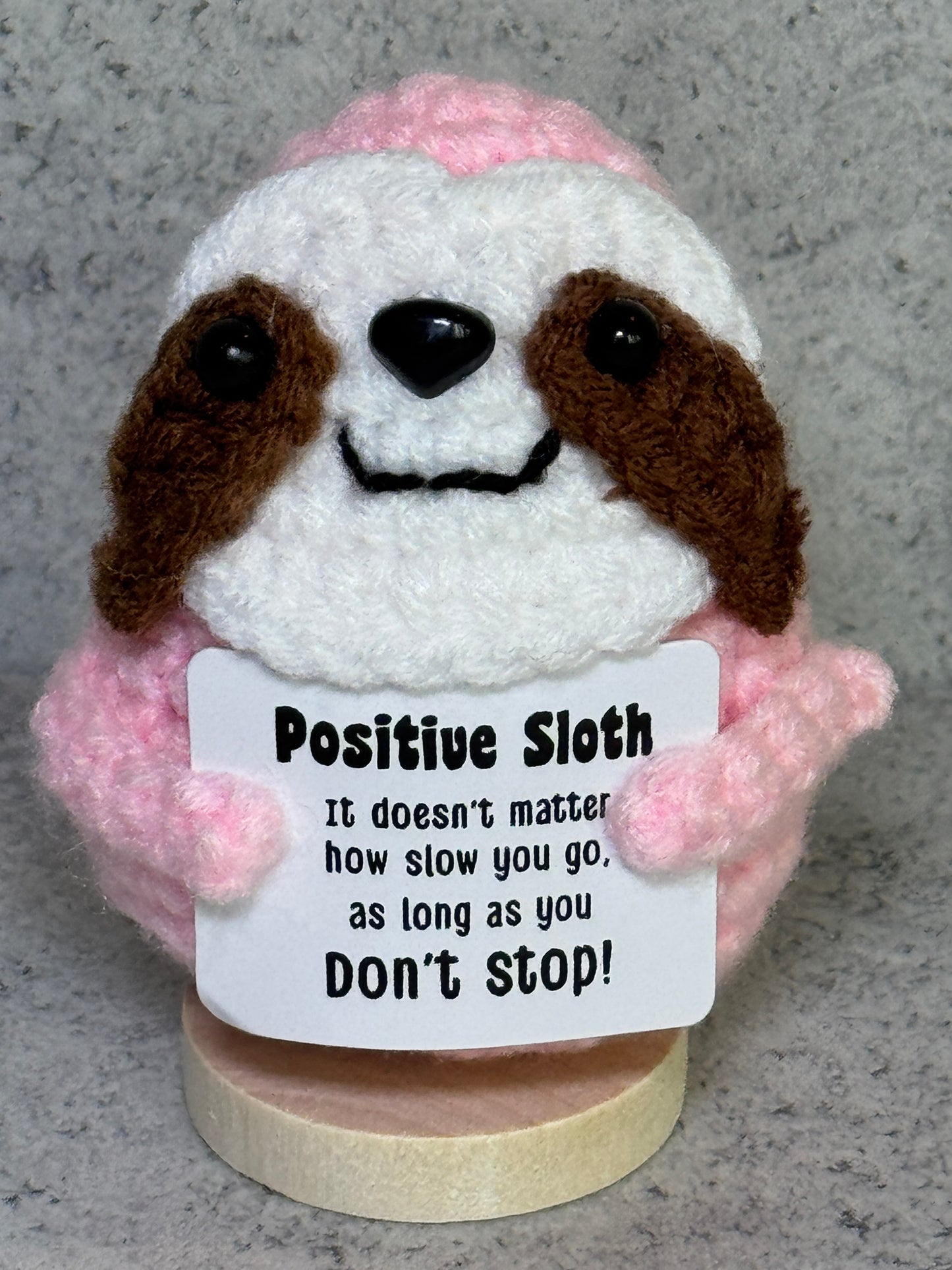 Handmade Crochet Positivity Plush – Uplifting Gifts & Home Décor by CraftnCrumble LLC