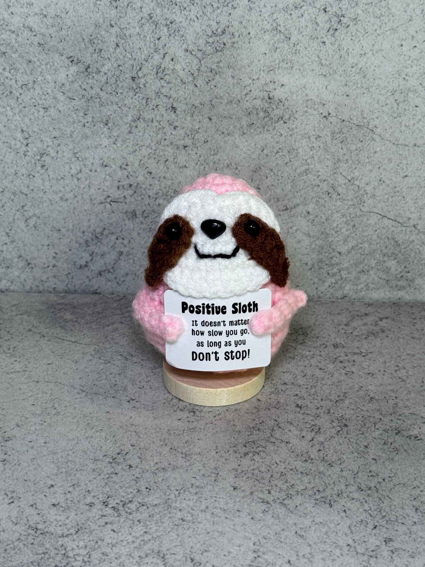 Handmade Crochet Positivity Plush – Uplifting Gifts & Home Décor by CraftnCrumble LLC