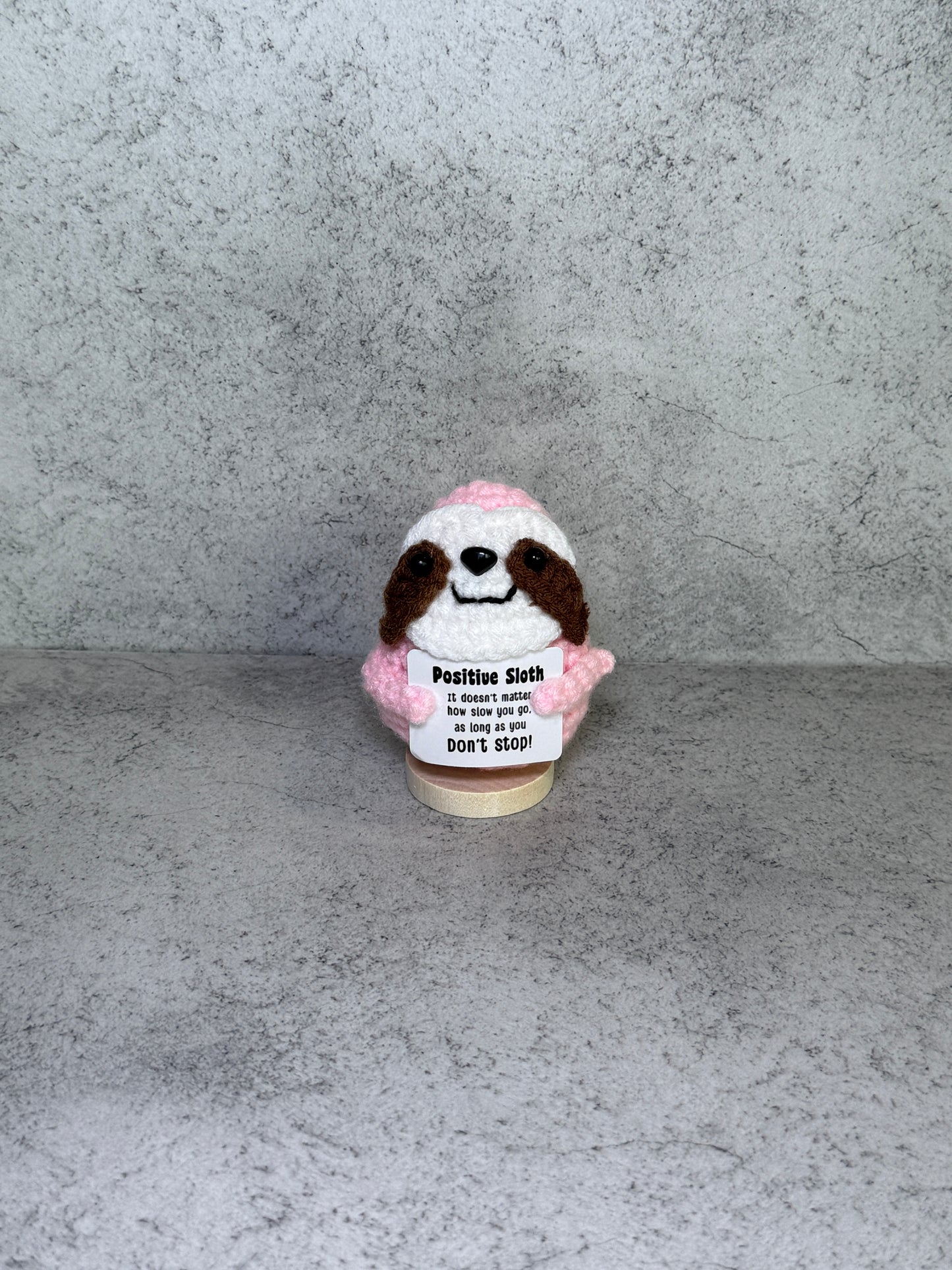 Handmade Crochet Positivity Plush – Uplifting Gifts & Home Décor by CraftnCrumble LLC