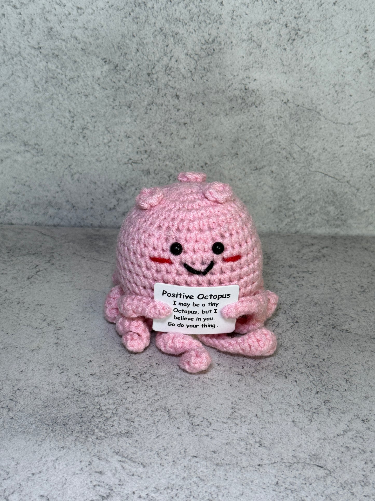 Handmade Crochet Positivity Plush – Uplifting Gifts & Home Décor by CraftnCrumble LLC