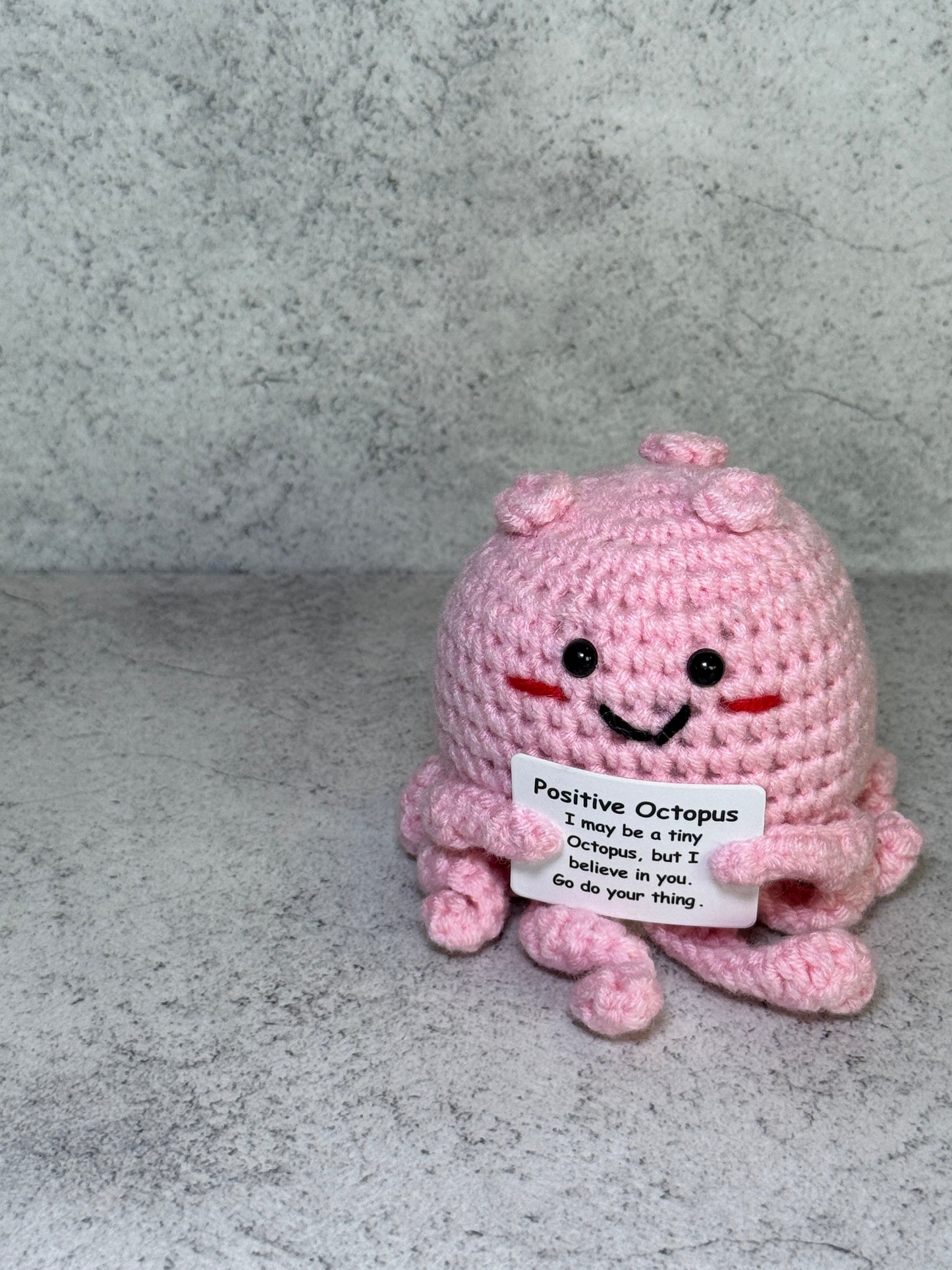 Handmade Crochet Positivity Plush – Uplifting Gifts & Home Décor by CraftnCrumble LLC