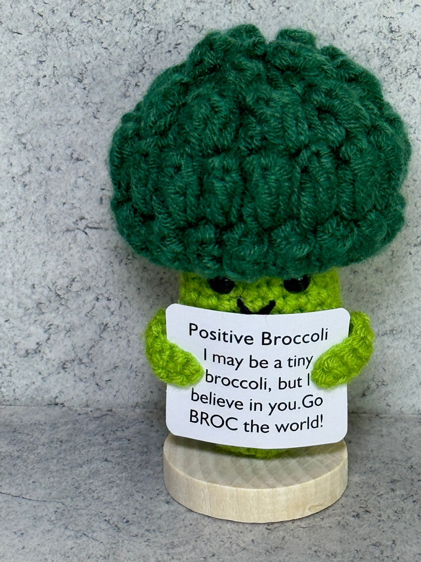 Handmade Crochet Positivity Plush – Uplifting Gifts & Home Décor by CraftnCrumble LLC