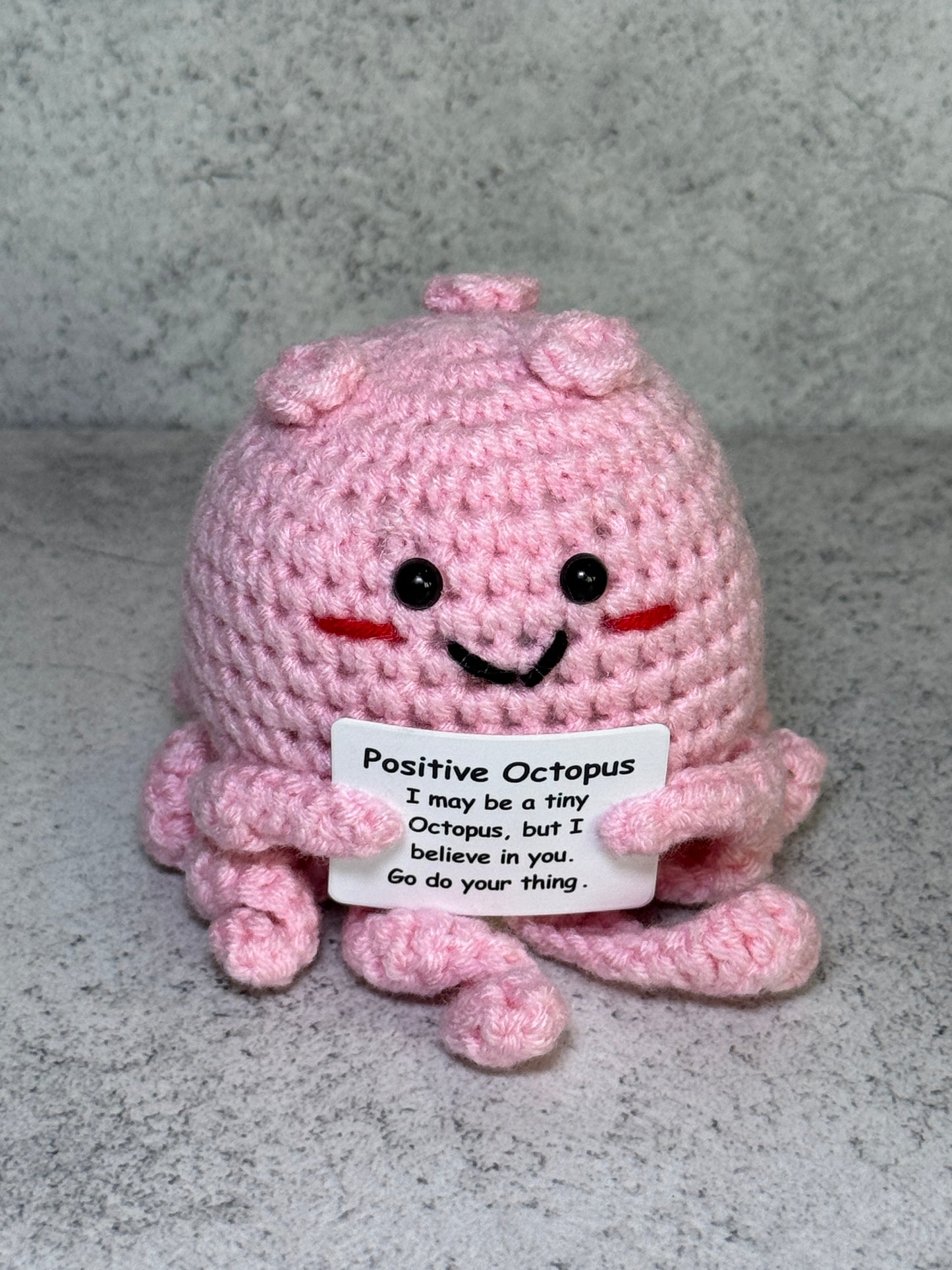 Handmade Crochet Positivity Plush – Uplifting Gifts & Home Décor by CraftnCrumble LLC