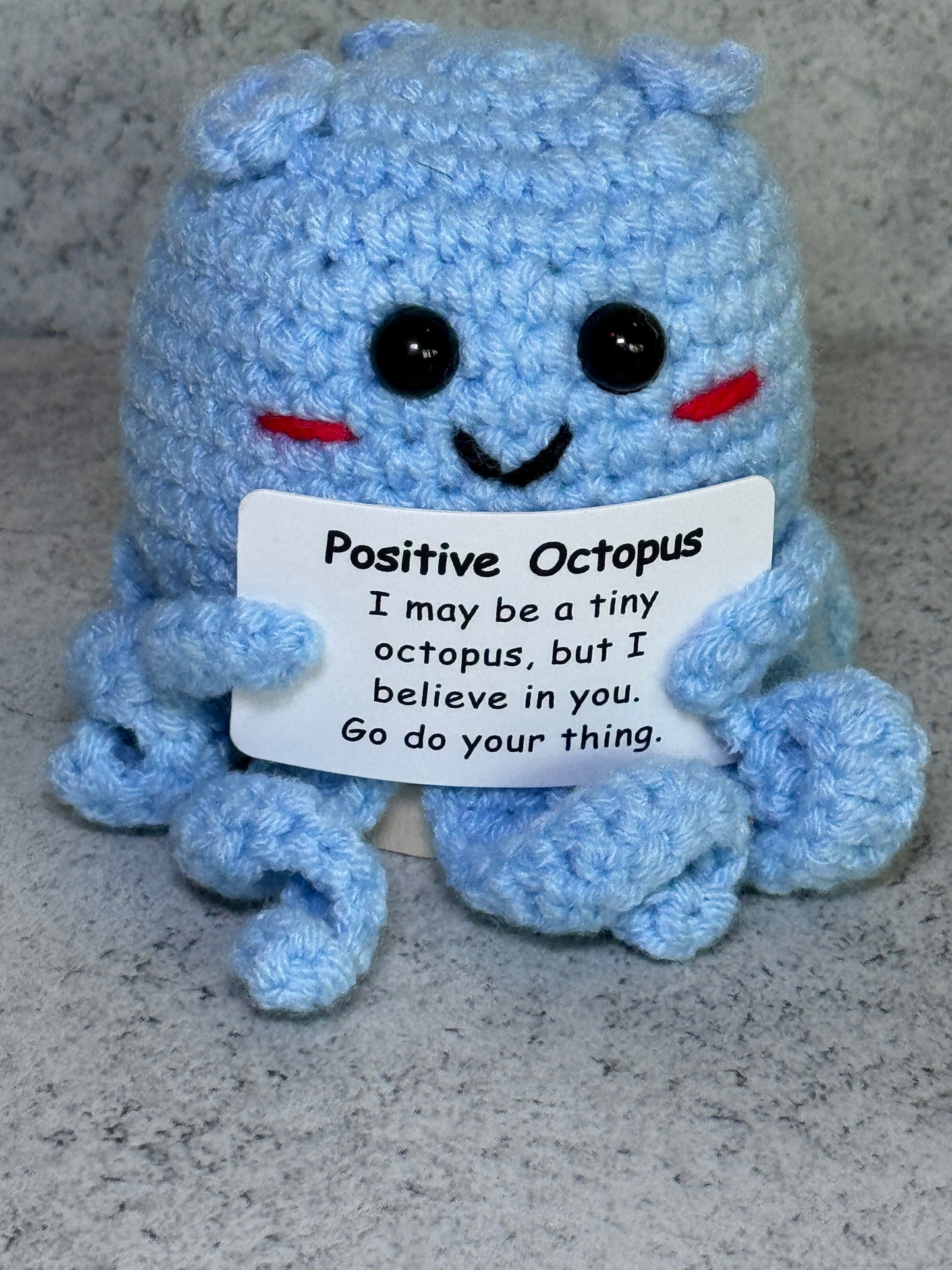 Handmade Crochet Positivity Plush – Uplifting Gifts & Home Décor by CraftnCrumble LLC