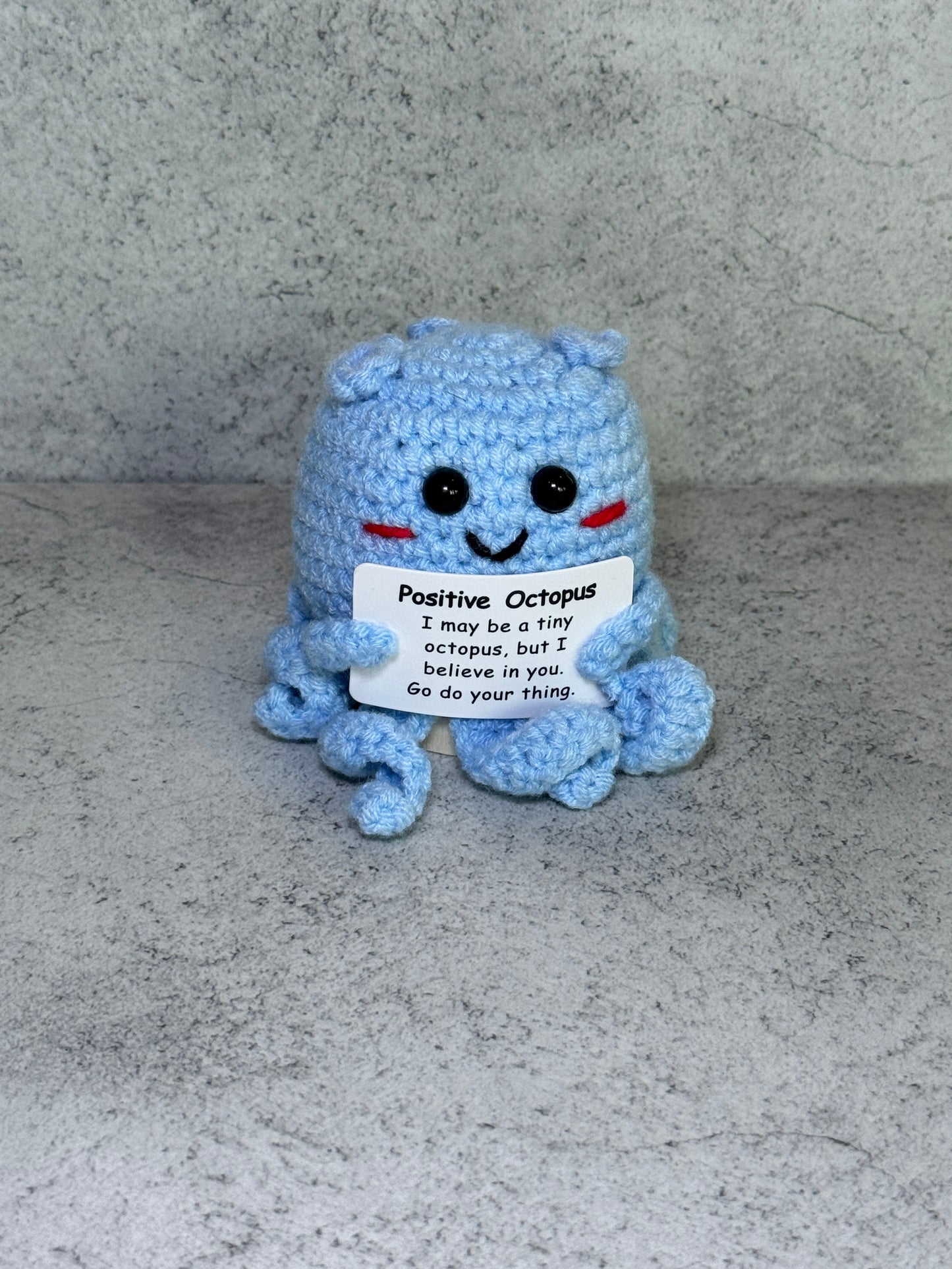Handmade Crochet Positivity Plush – Uplifting Gifts & Home Décor by CraftnCrumble LLC