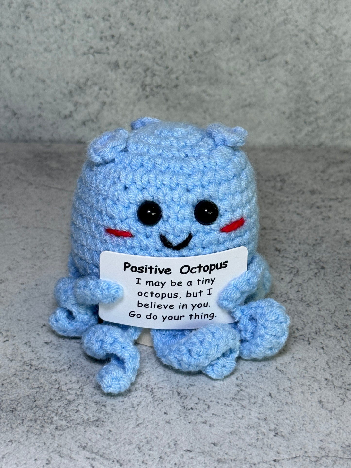 Handmade Crochet Positivity Plush – Uplifting Gifts & Home Décor by CraftnCrumble LLC