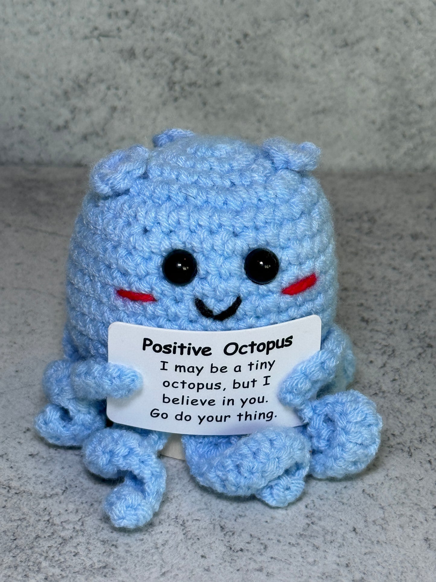 Handmade Crochet Positivity Plush – Uplifting Gifts & Home Décor by CraftnCrumble LLC