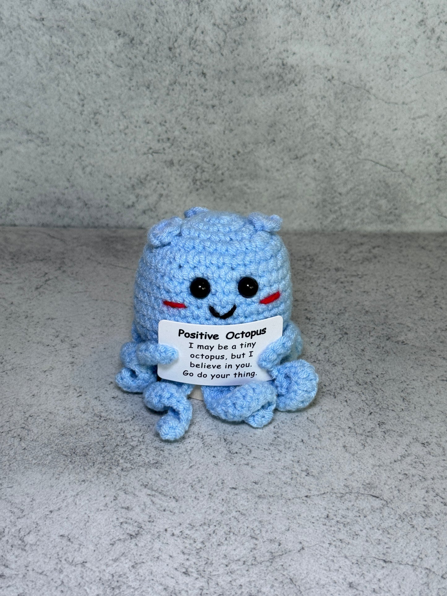 Handmade Crochet Positivity Plush – Uplifting Gifts & Home Décor by CraftnCrumble LLC