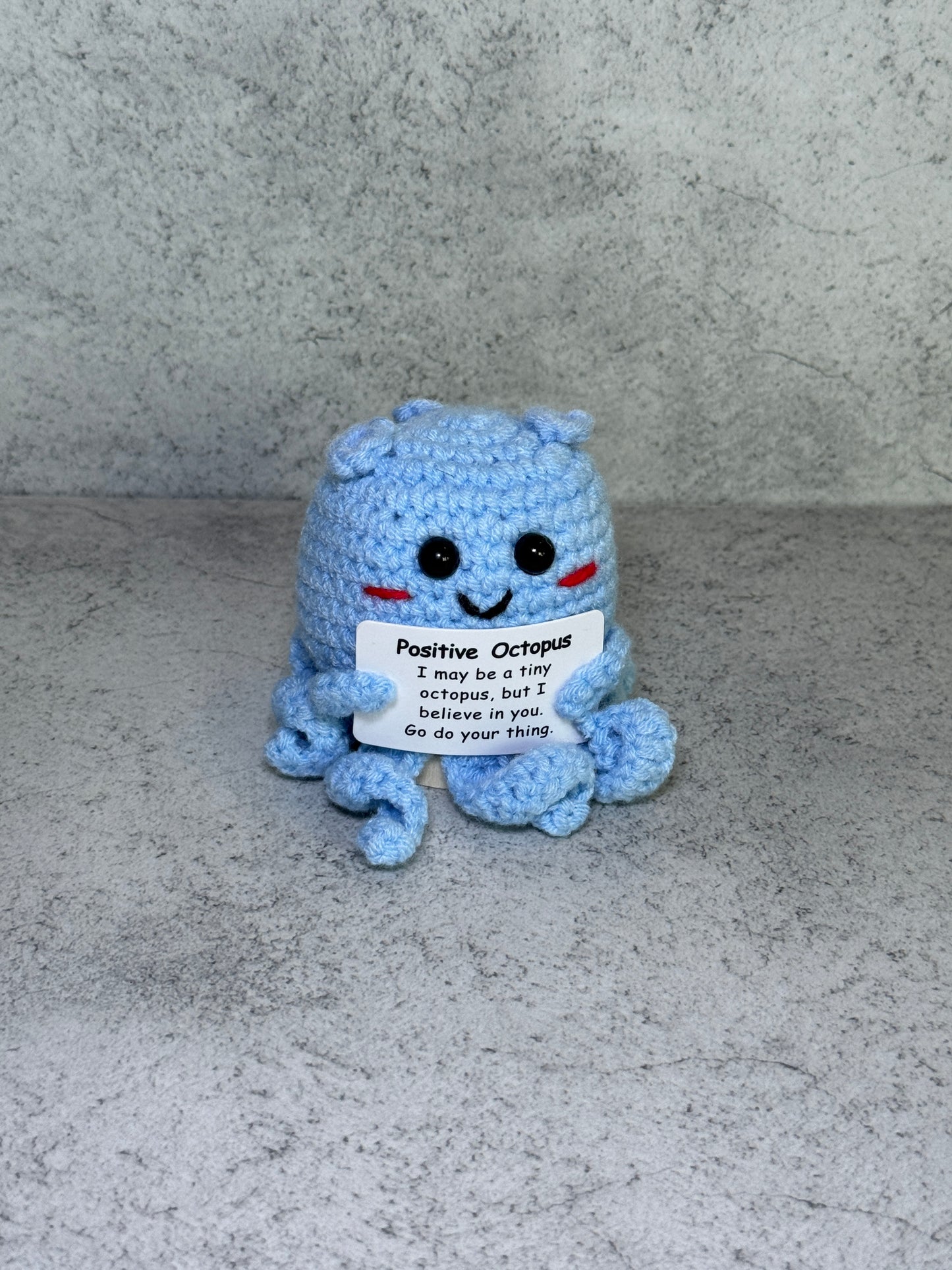 Handmade Crochet Positivity Plush – Uplifting Gifts & Home Décor by CraftnCrumble LLC