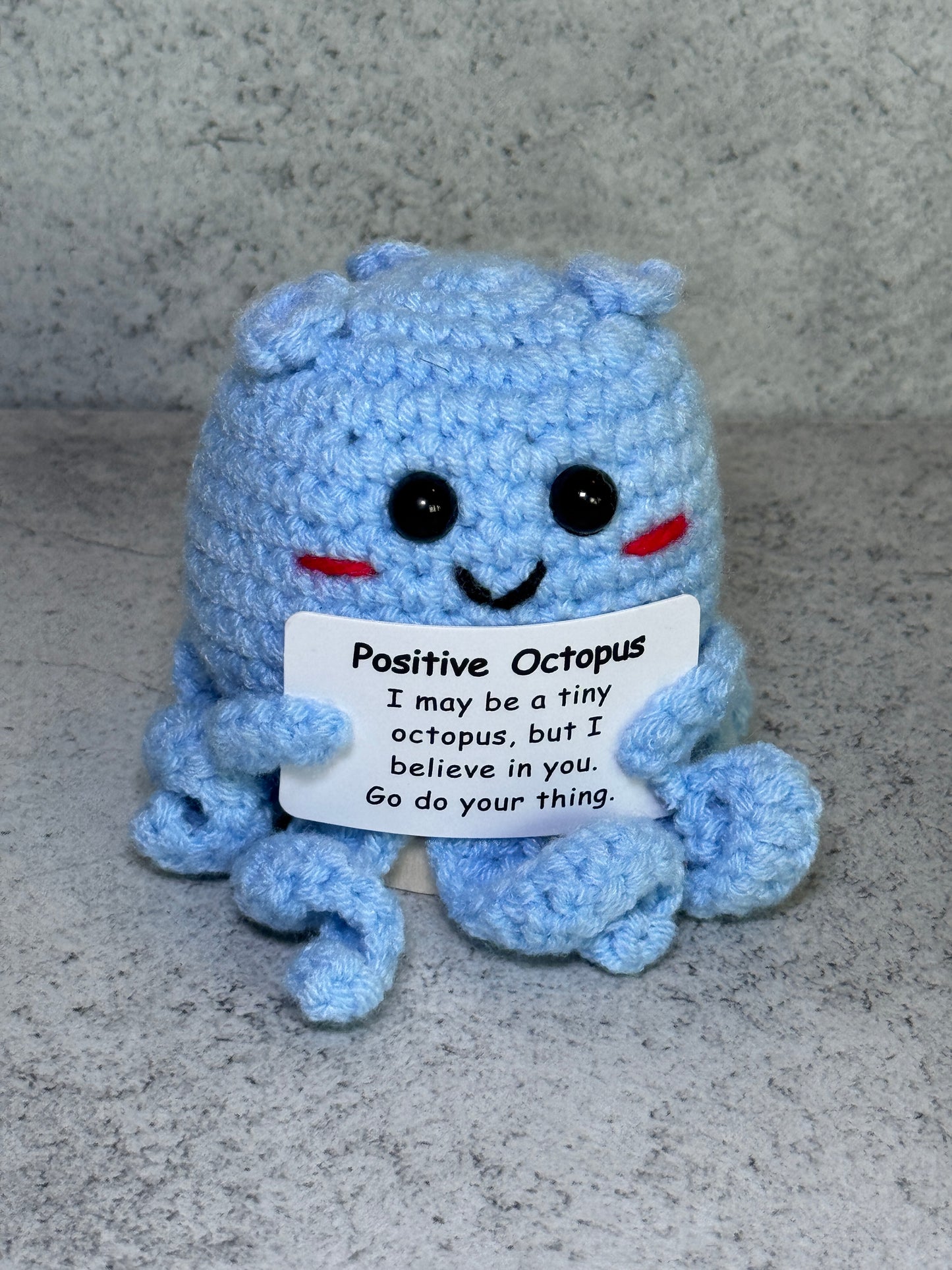 Handmade Crochet Positivity Plush – Uplifting Gifts & Home Décor by CraftnCrumble LLC
