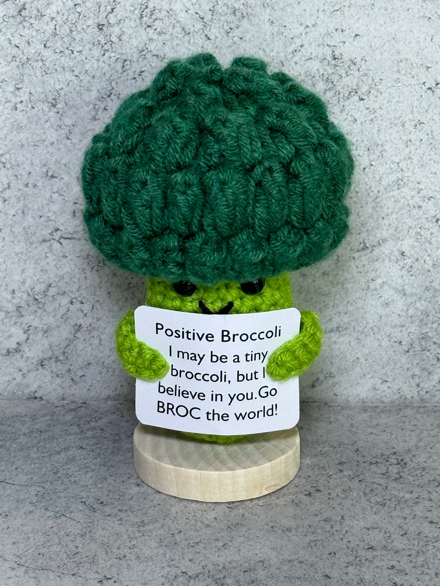 Handmade Crochet Positivity Plush – Uplifting Gifts & Home Décor by CraftnCrumble LLC