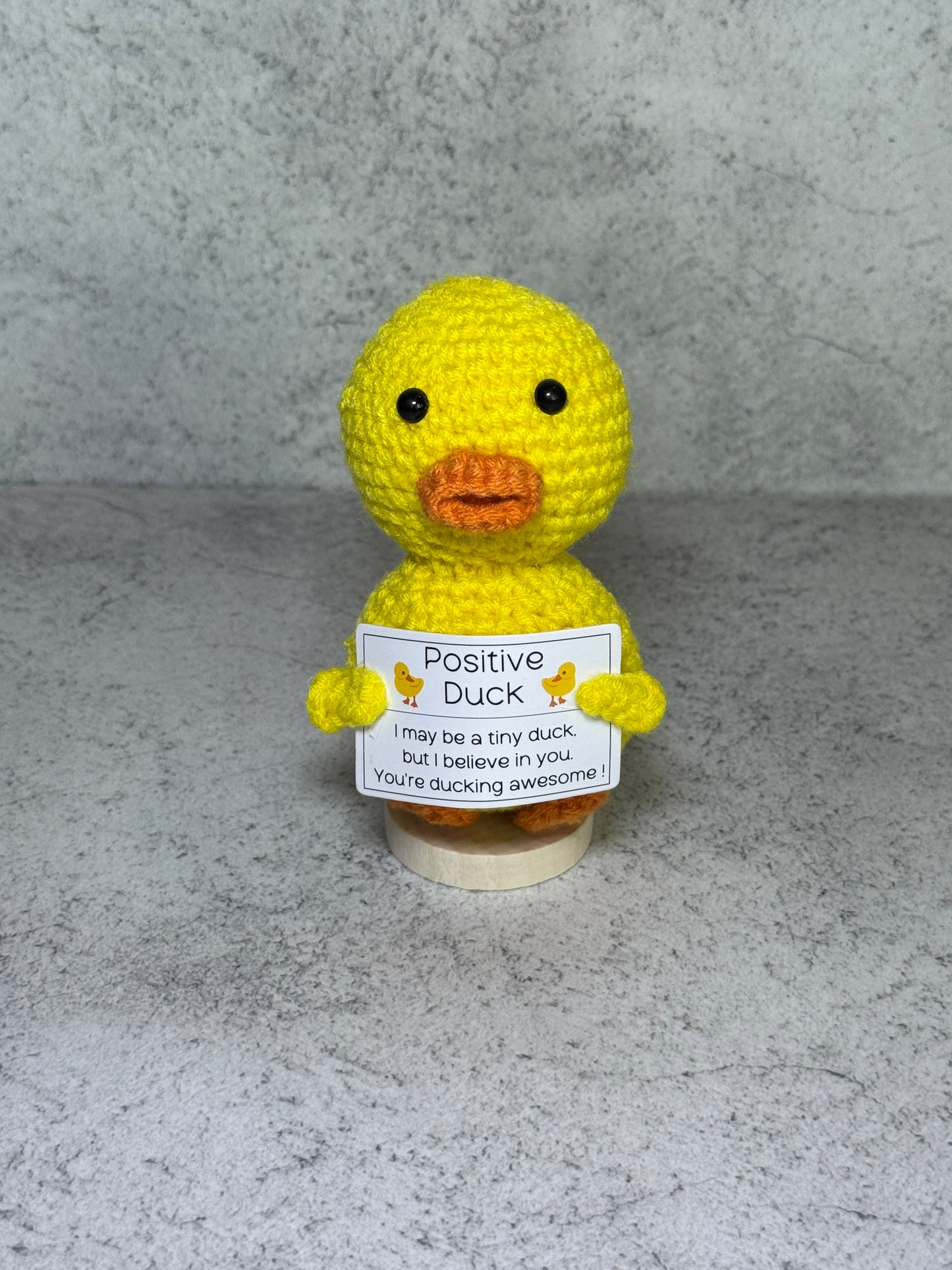 Handmade Crochet Positivity Plush – Uplifting Gifts & Home Décor by CraftnCrumble LLC