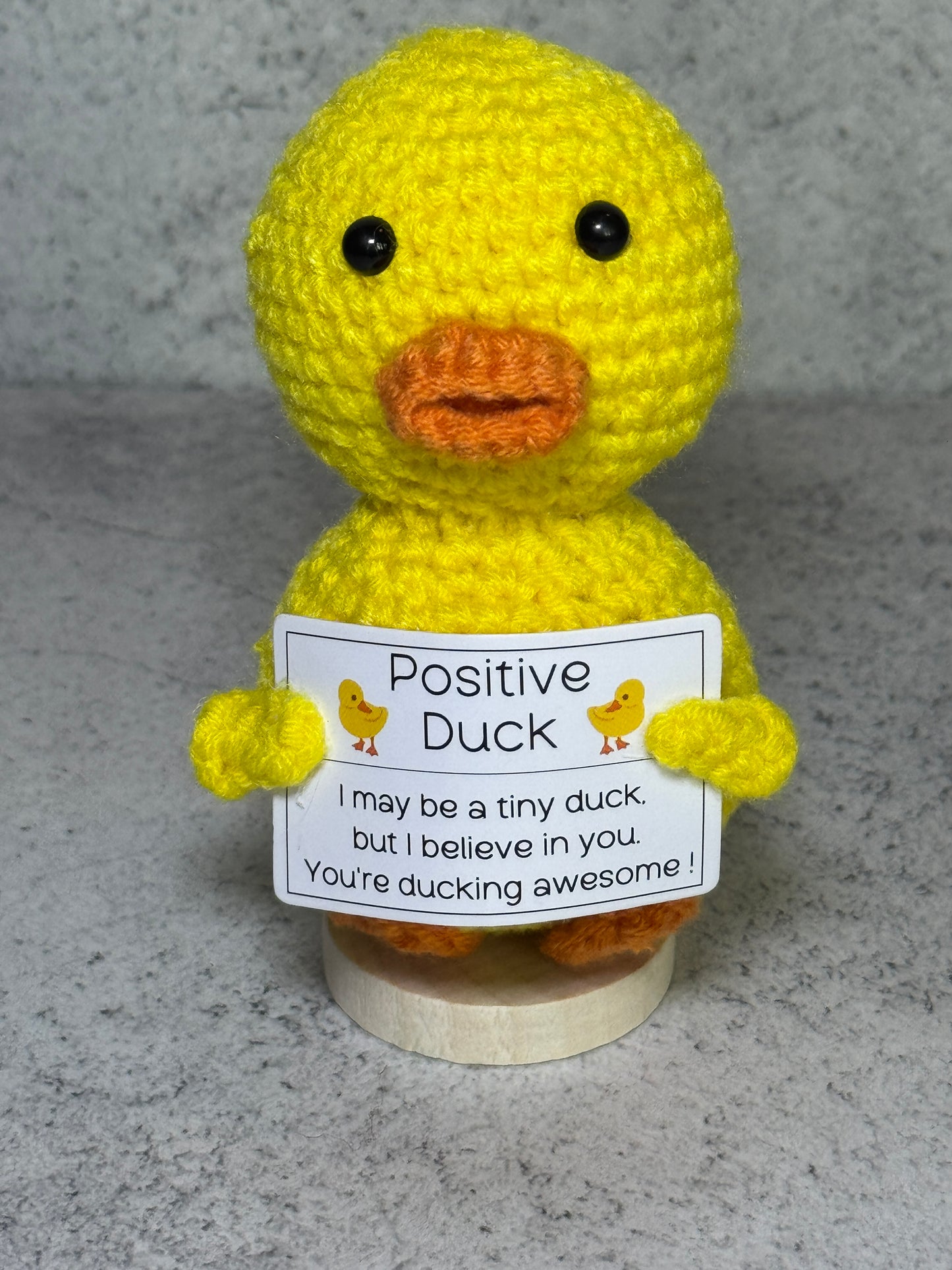 Handmade Crochet Positivity Plush – Uplifting Gifts & Home Décor by CraftnCrumble LLC
