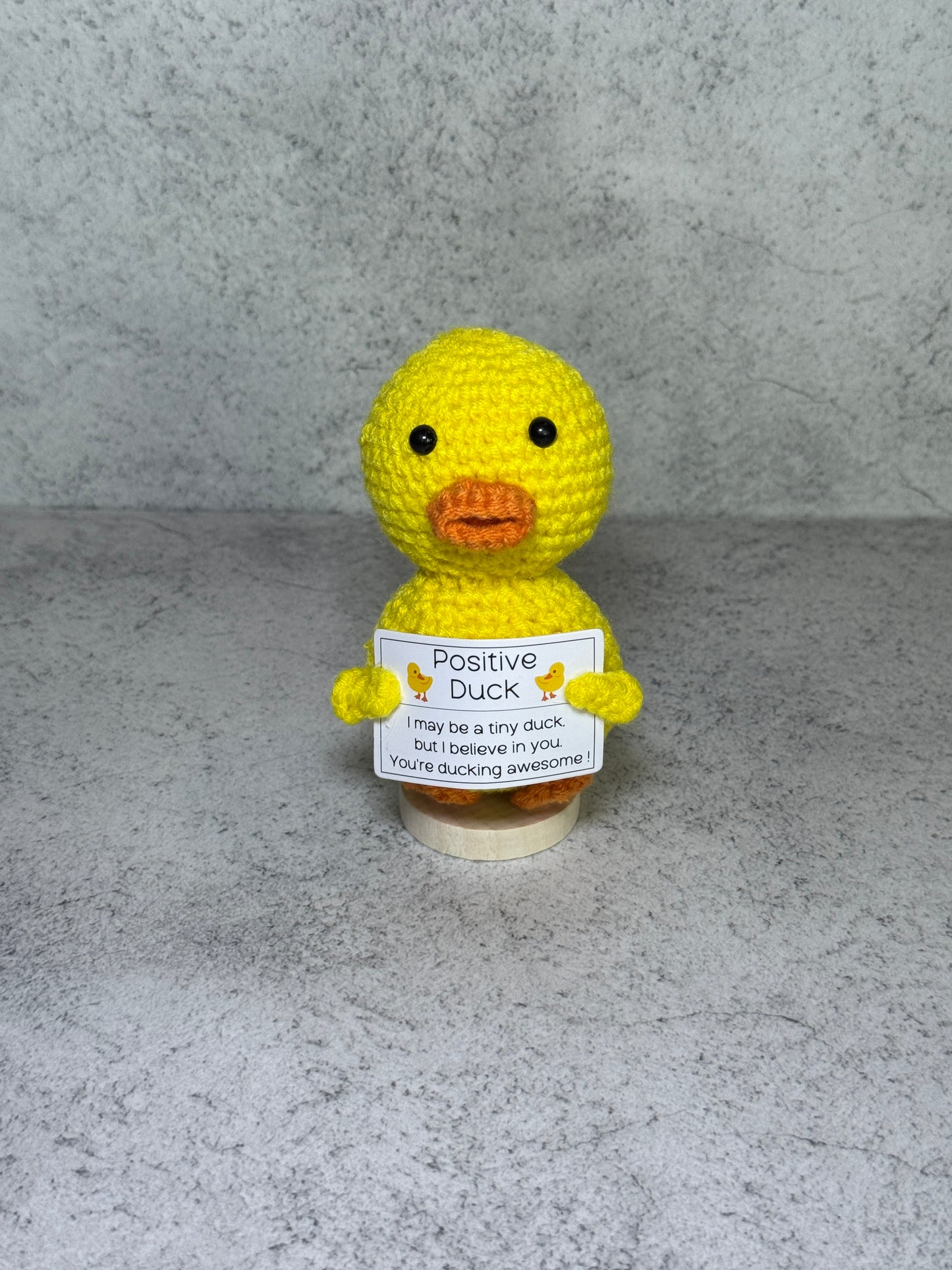 Handmade Crochet Positivity Plush – Uplifting Gifts & Home Décor by CraftnCrumble LLC