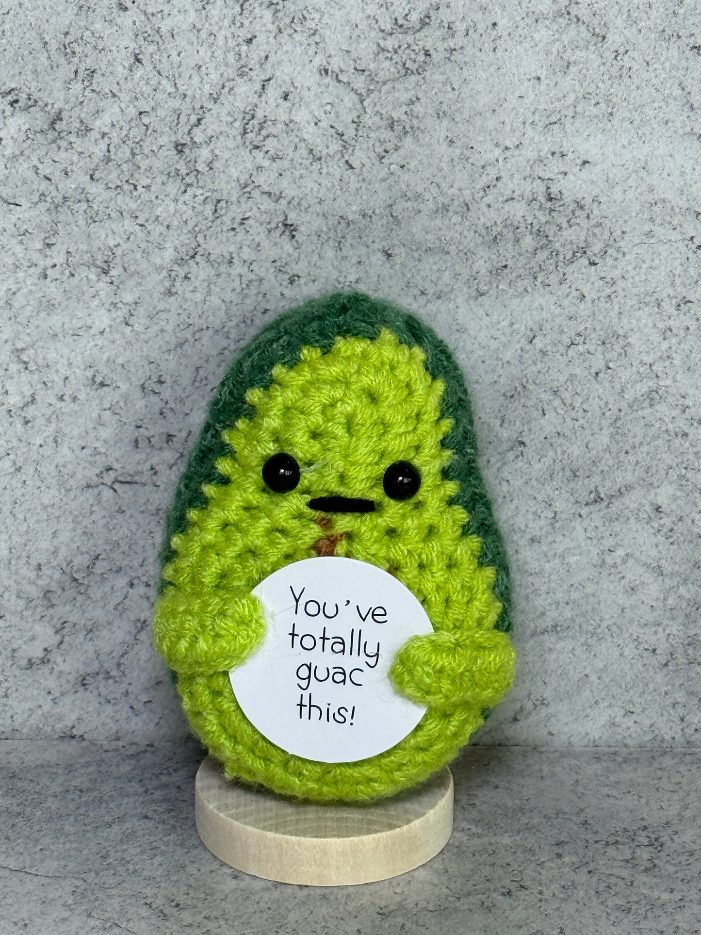 Handmade Crochet Positivity Plush – Uplifting Gifts & Home Décor by CraftnCrumble LLC