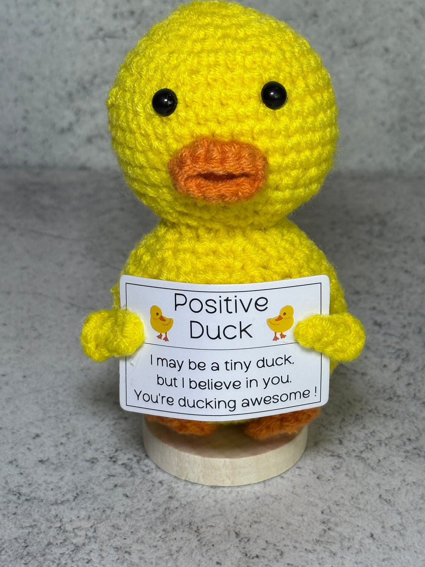 Handmade Crochet Positivity Plush – Uplifting Gifts & Home Décor by CraftnCrumble LLC