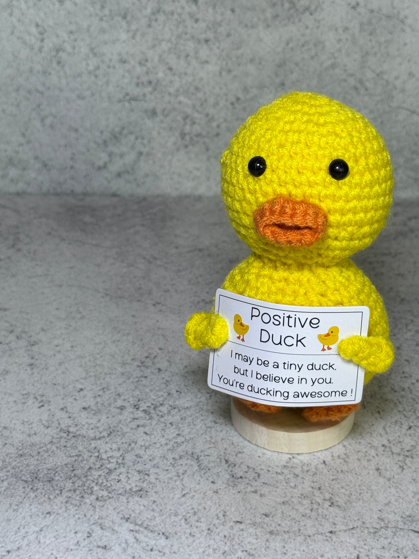 Handmade Crochet Positivity Plush – Uplifting Gifts & Home Décor by CraftnCrumble LLC