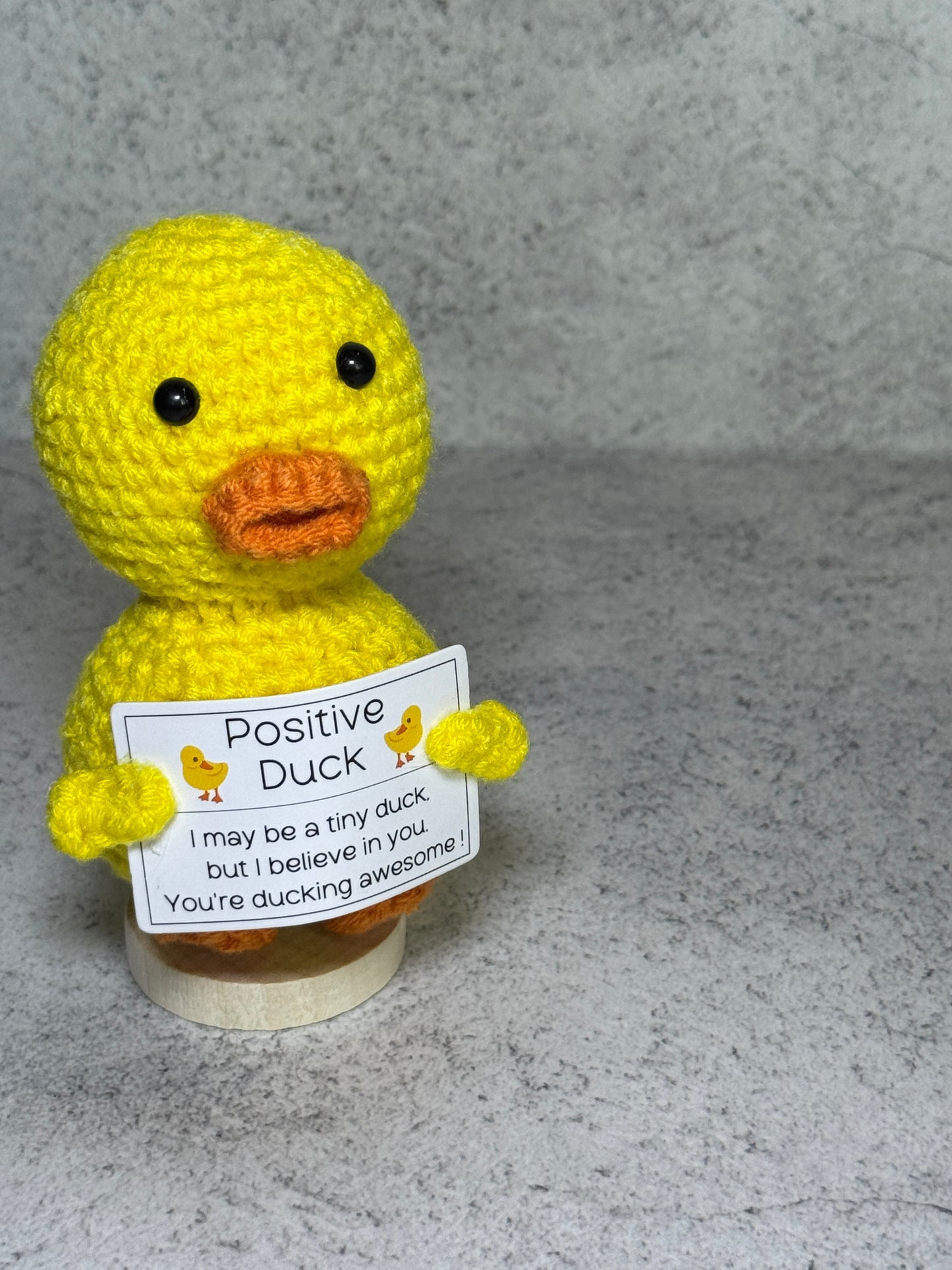 Handmade Crochet Positivity Plush – Uplifting Gifts & Home Décor by CraftnCrumble LLC