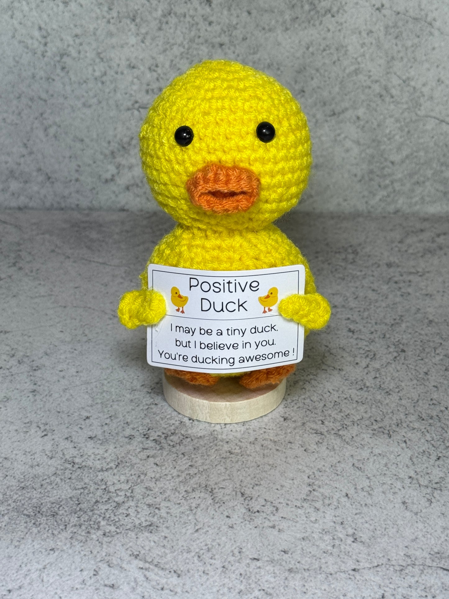 Handmade Crochet Positivity Plush – Uplifting Gifts & Home Décor by CraftnCrumble LLC