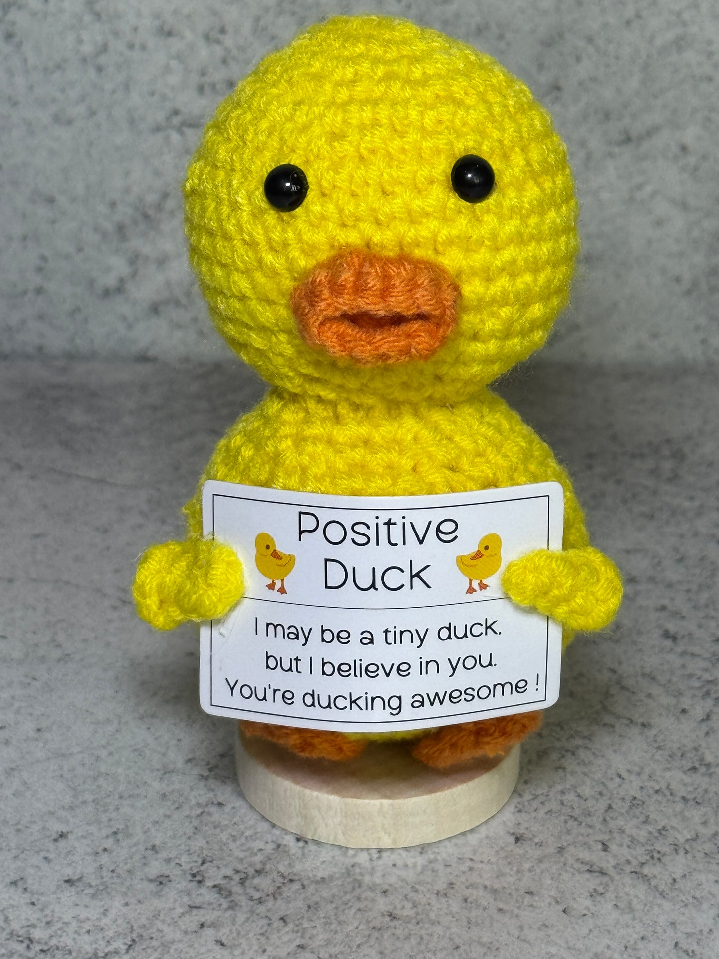 Handmade Crochet Positivity Plush – Uplifting Gifts & Home Décor by CraftnCrumble LLC