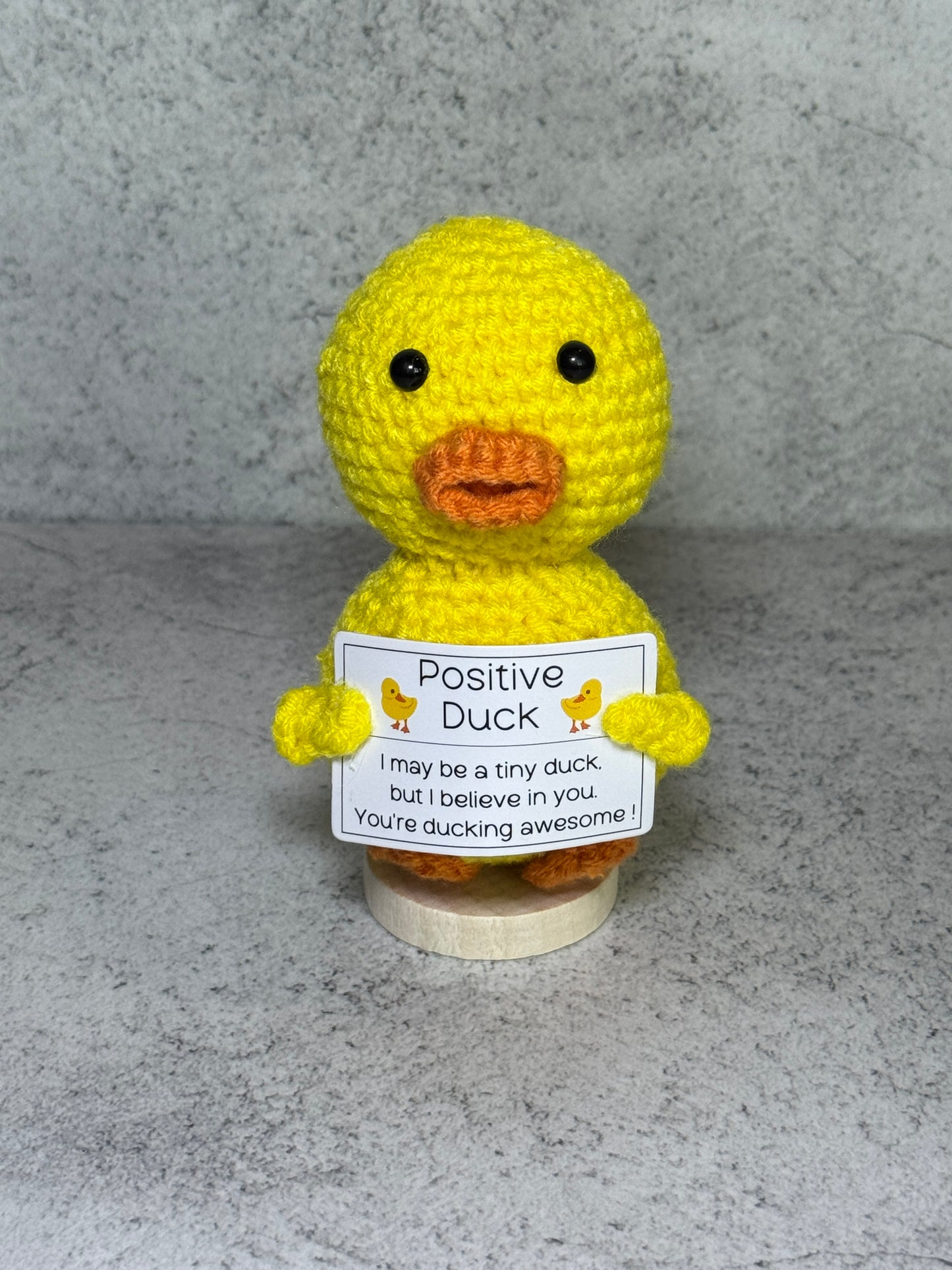 Handmade Crochet Positivity Plush – Uplifting Gifts & Home Décor by CraftnCrumble LLC