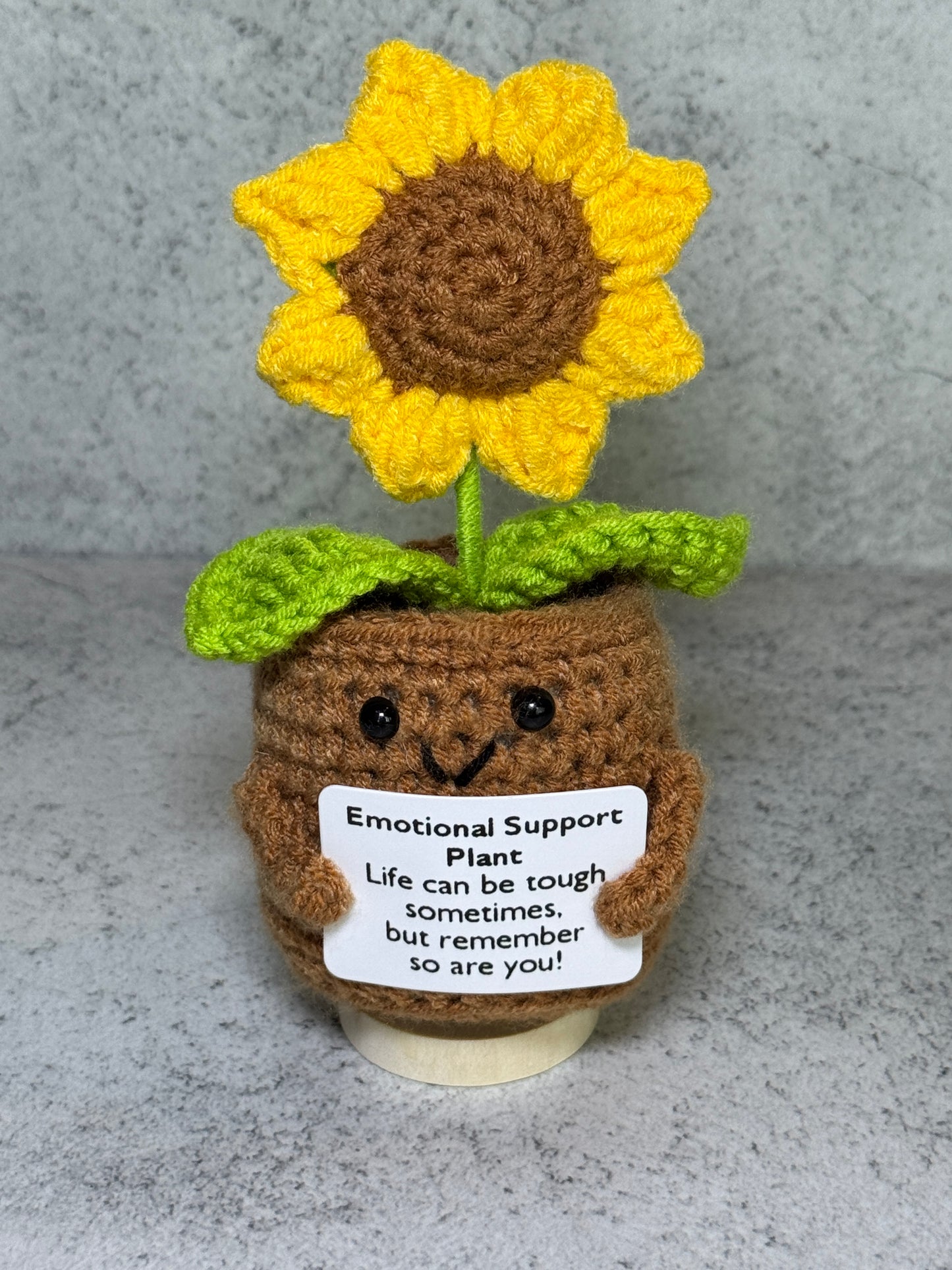 Handmade Crochet Positivity Plush – Uplifting Gifts & Home Décor by CraftnCrumble LLC