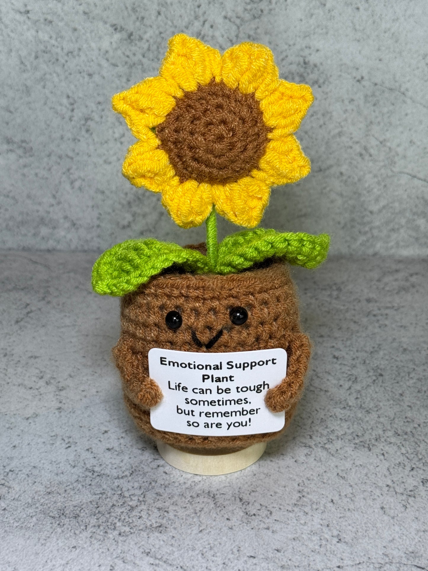 Handmade Crochet Positivity Plush – Uplifting Gifts & Home Décor by CraftnCrumble LLC