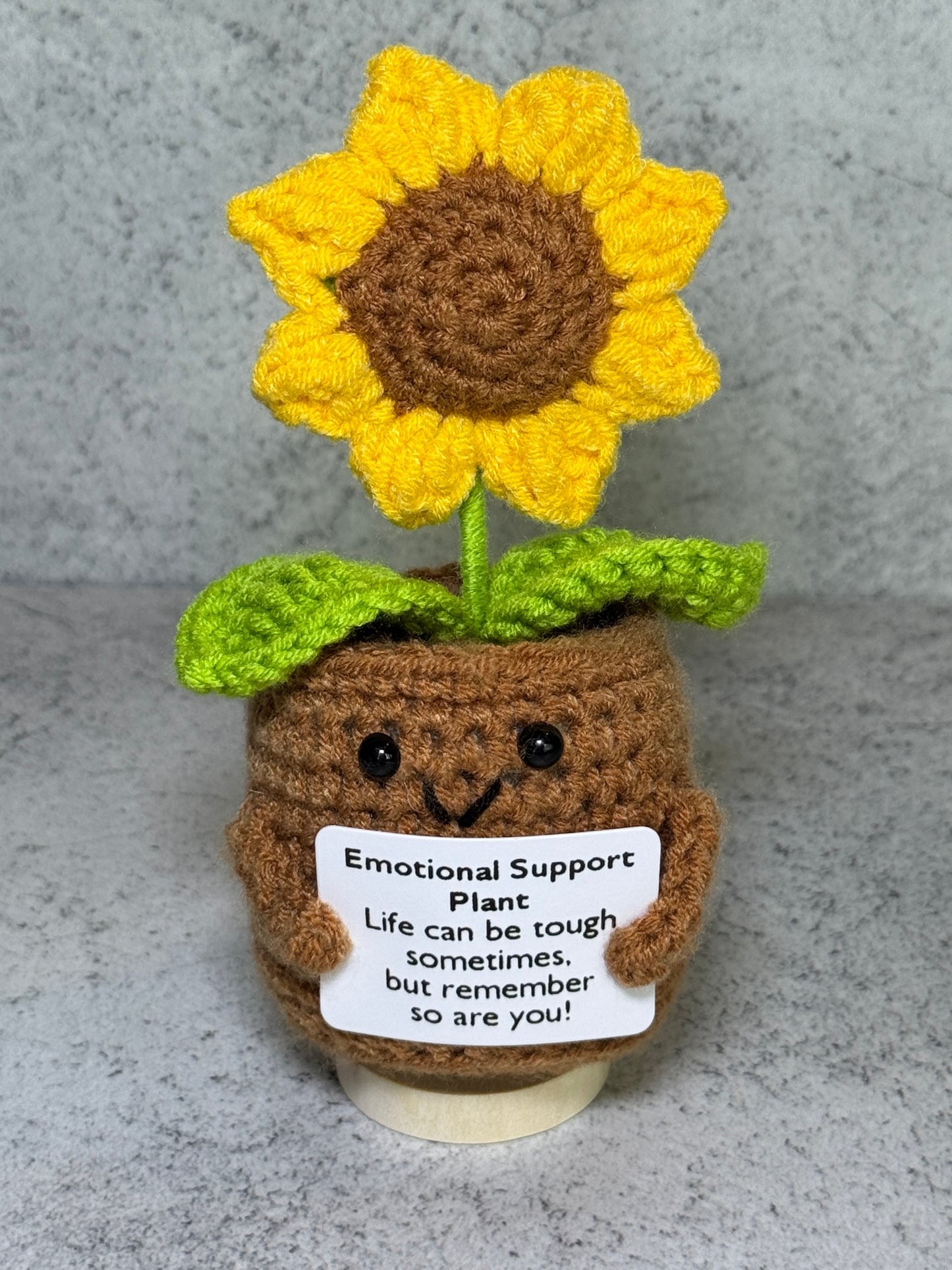 Handmade Crochet Positivity Plush – Uplifting Gifts & Home Décor by CraftnCrumble LLC