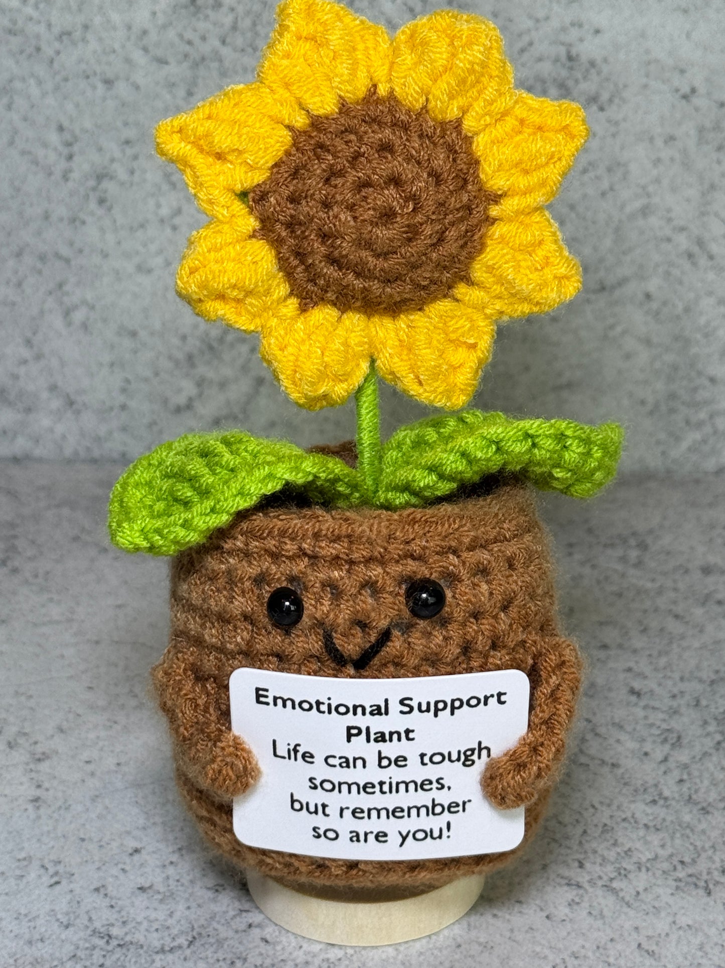 Handmade Crochet Positivity Plush – Uplifting Gifts & Home Décor by CraftnCrumble LLC