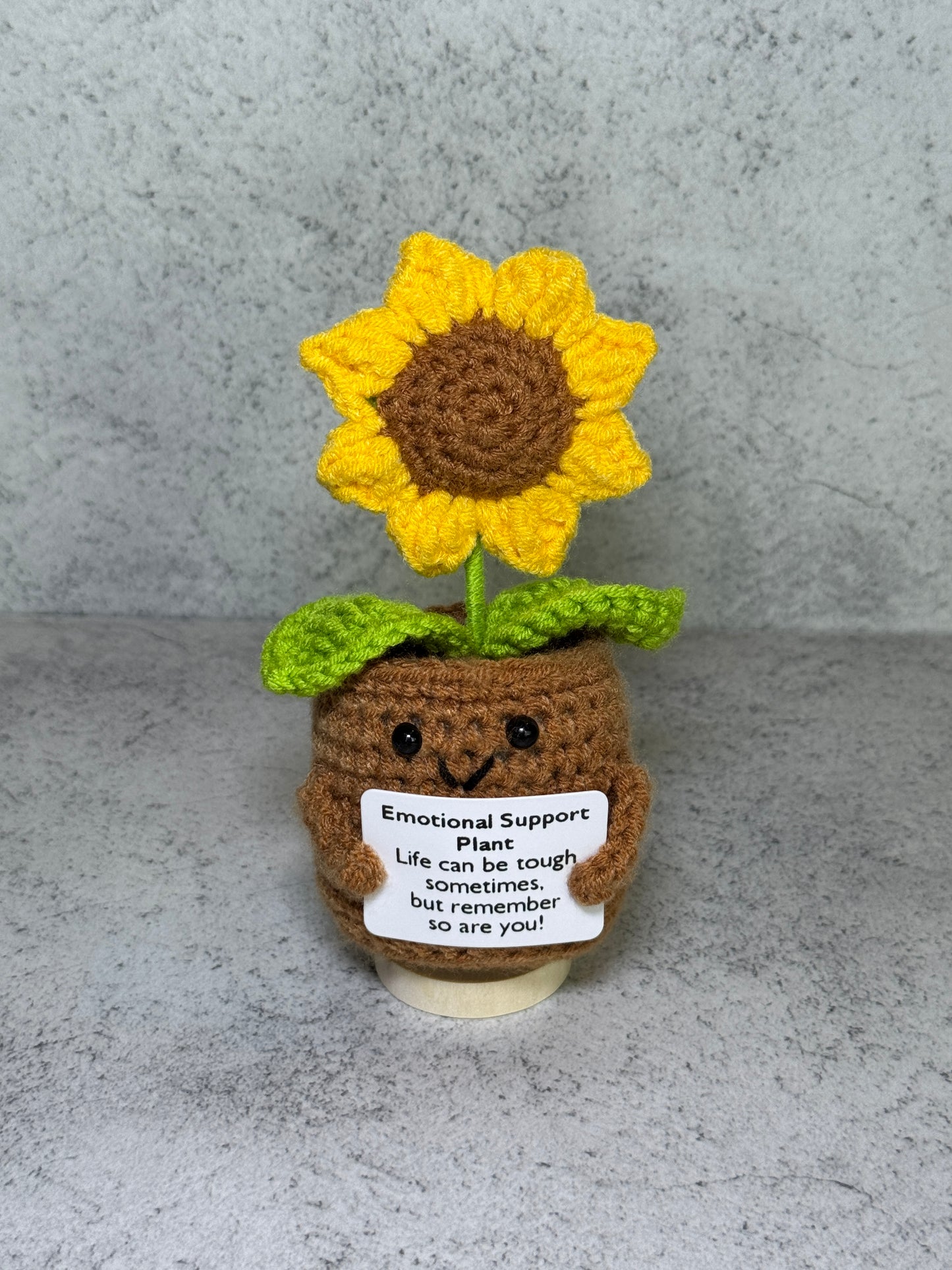 Handmade Crochet Positivity Plush – Uplifting Gifts & Home Décor by CraftnCrumble LLC