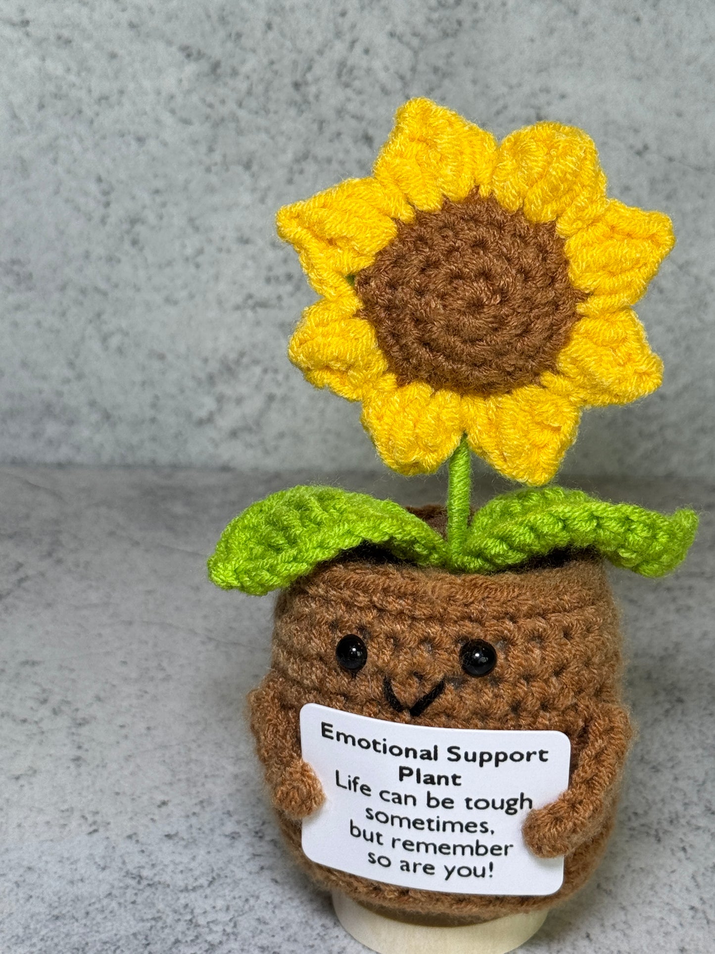 Handmade Crochet Positivity Plush – Uplifting Gifts & Home Décor by CraftnCrumble LLC