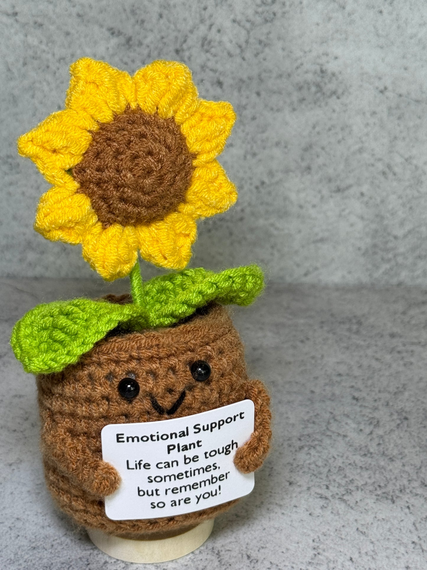 Handmade Crochet Positivity Plush – Uplifting Gifts & Home Décor by CraftnCrumble LLC
