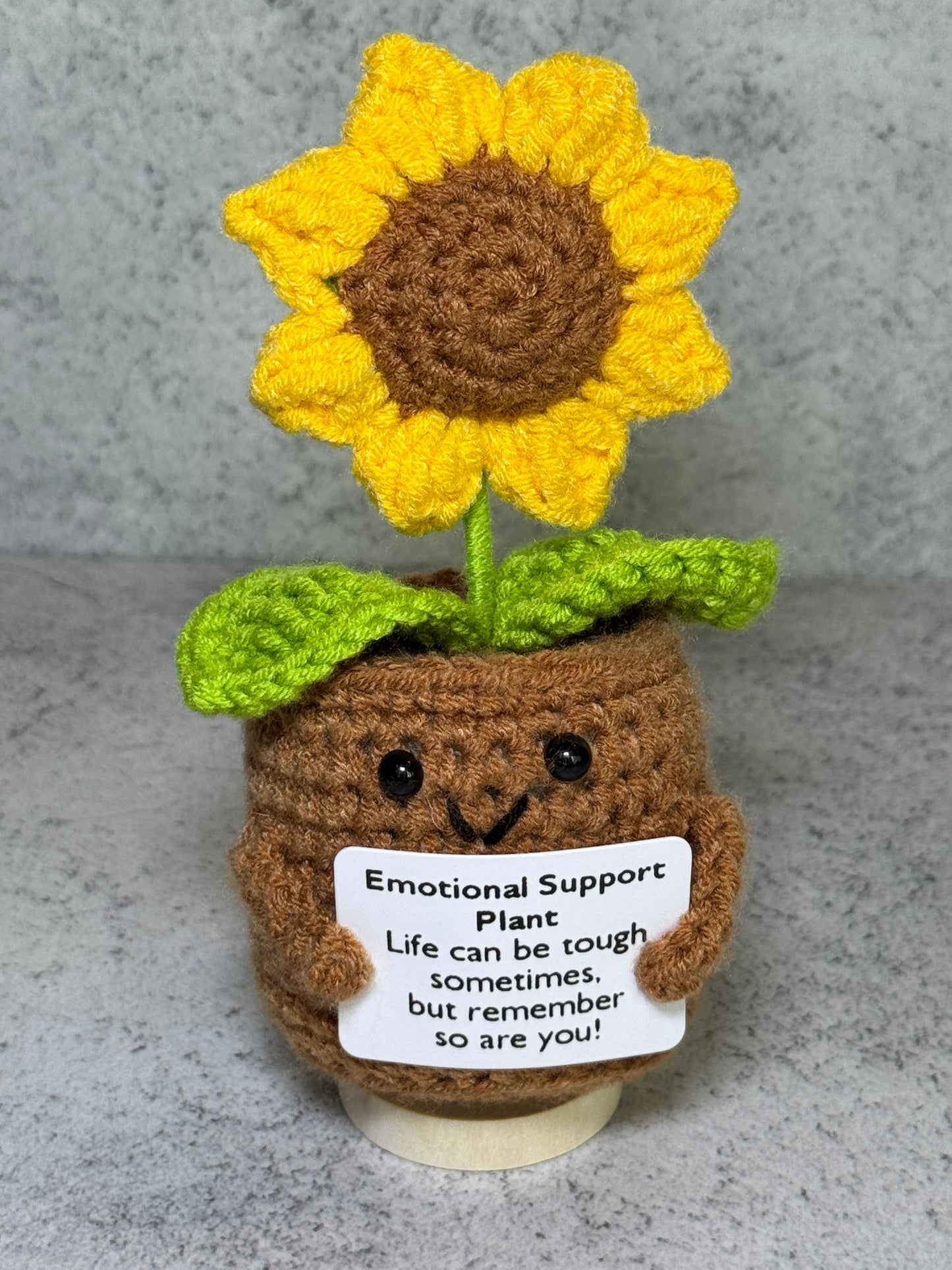 Handmade Crochet Positivity Plush – Uplifting Gifts & Home Décor by CraftnCrumble LLC