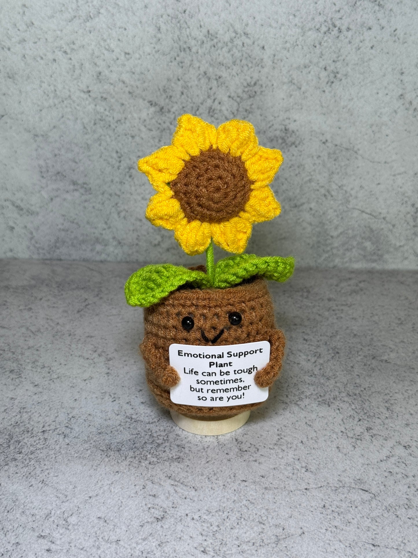 Handmade Crochet Positivity Plush – Uplifting Gifts & Home Décor by CraftnCrumble LLC