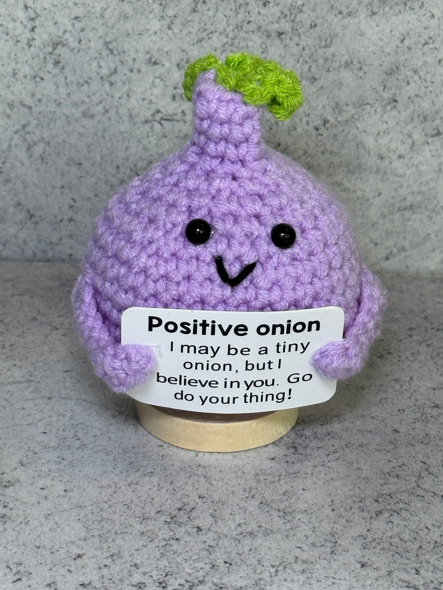 Handmade Crochet Positivity Plush – Uplifting Gifts & Home Décor by CraftnCrumble LLC