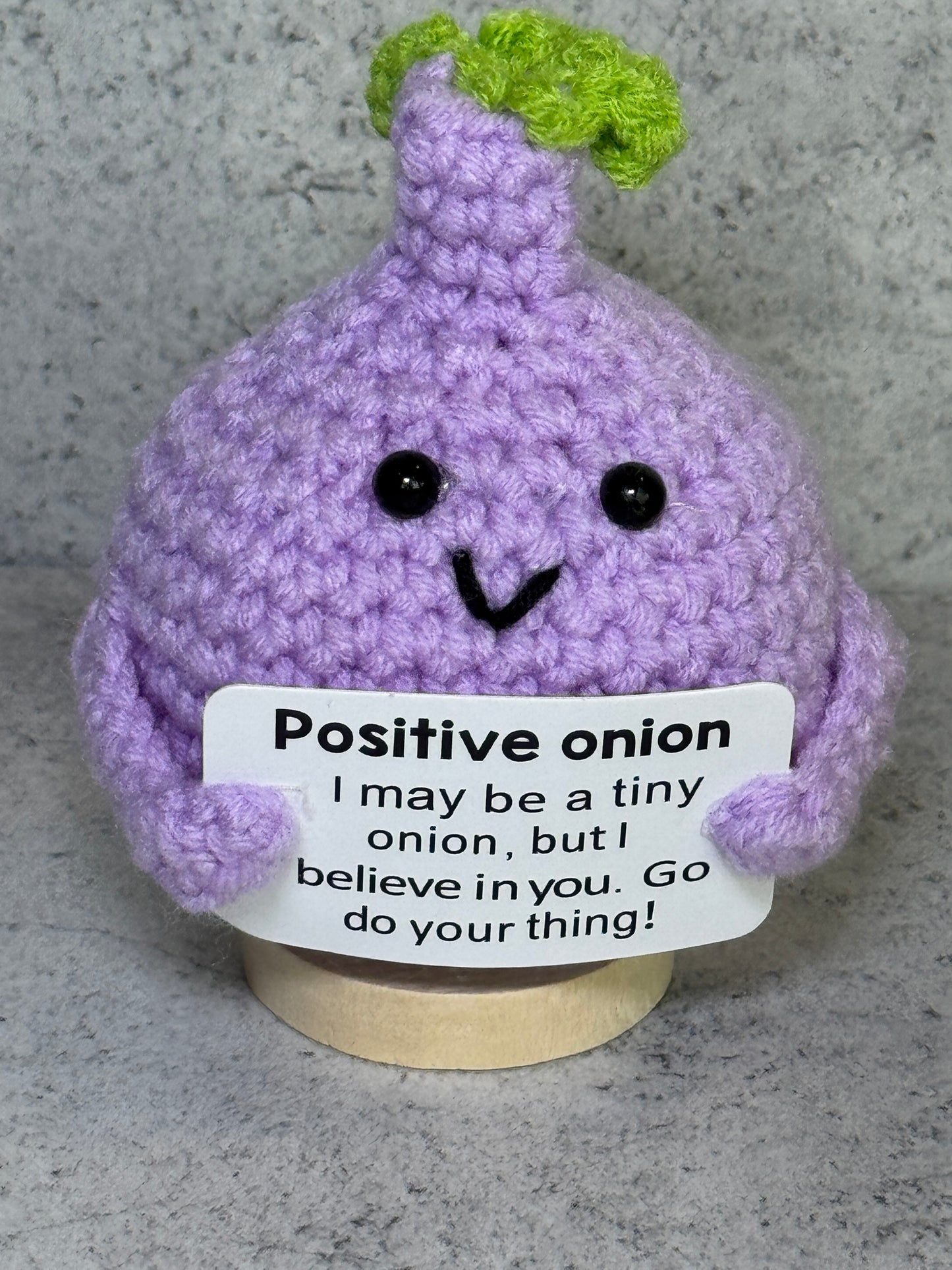 Handmade Crochet Positivity Plush – Uplifting Gifts & Home Décor by CraftnCrumble LLC