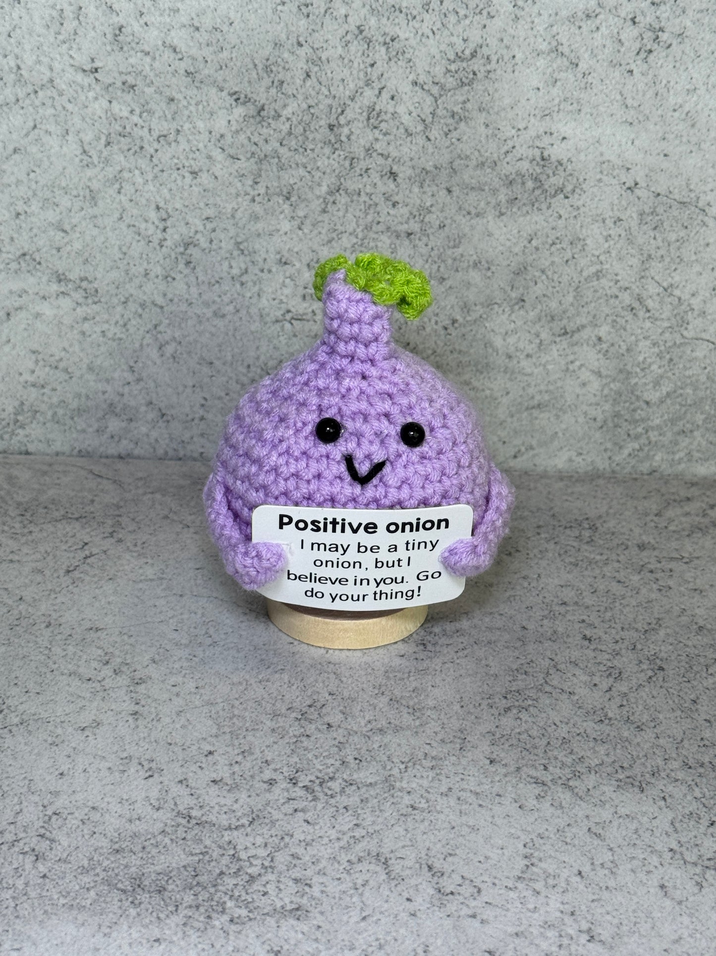Handmade Crochet Positivity Plush – Uplifting Gifts & Home Décor by CraftnCrumble LLC