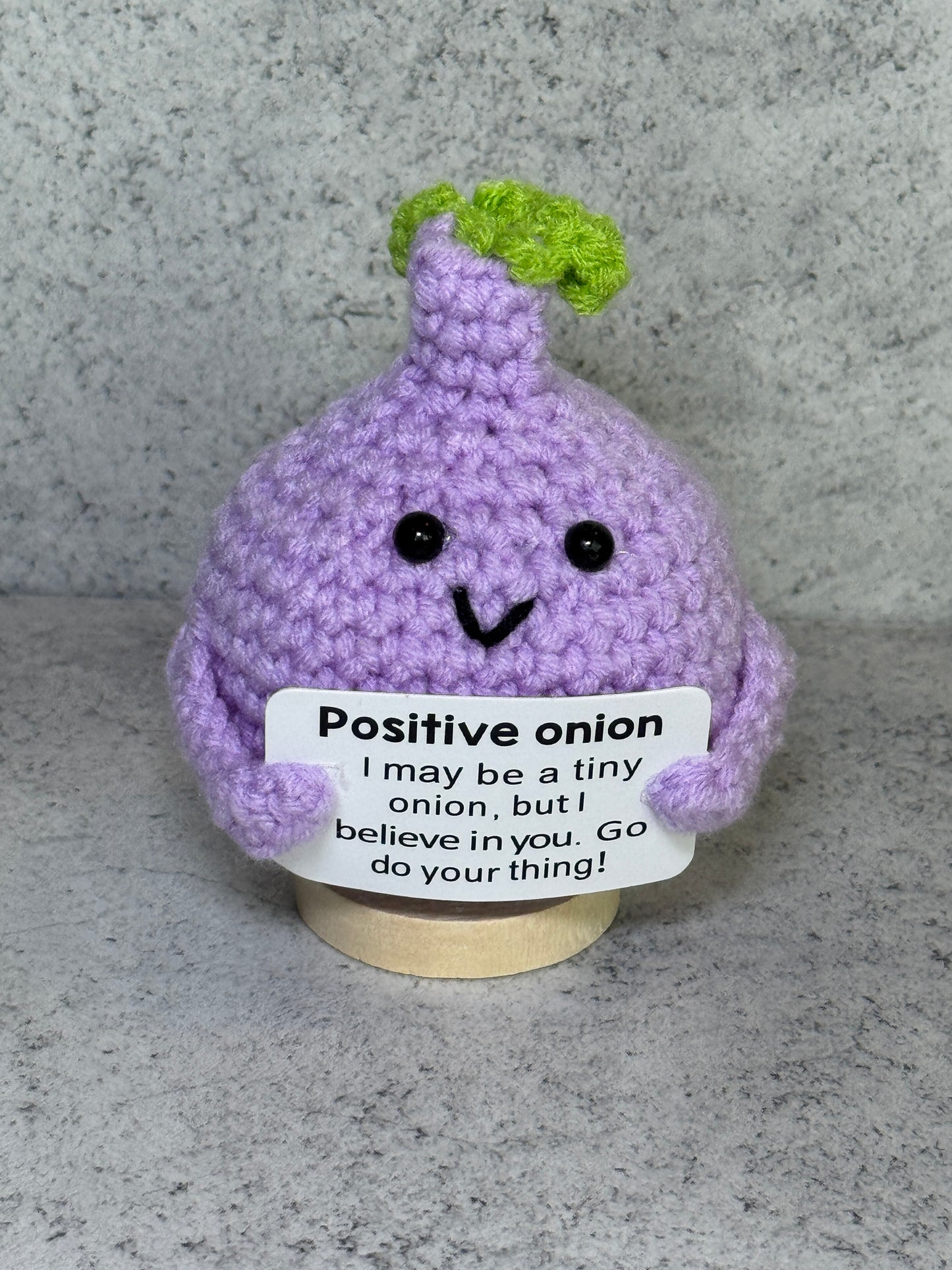 Handmade Crochet Positivity Plush – Uplifting Gifts & Home Décor by CraftnCrumble LLC