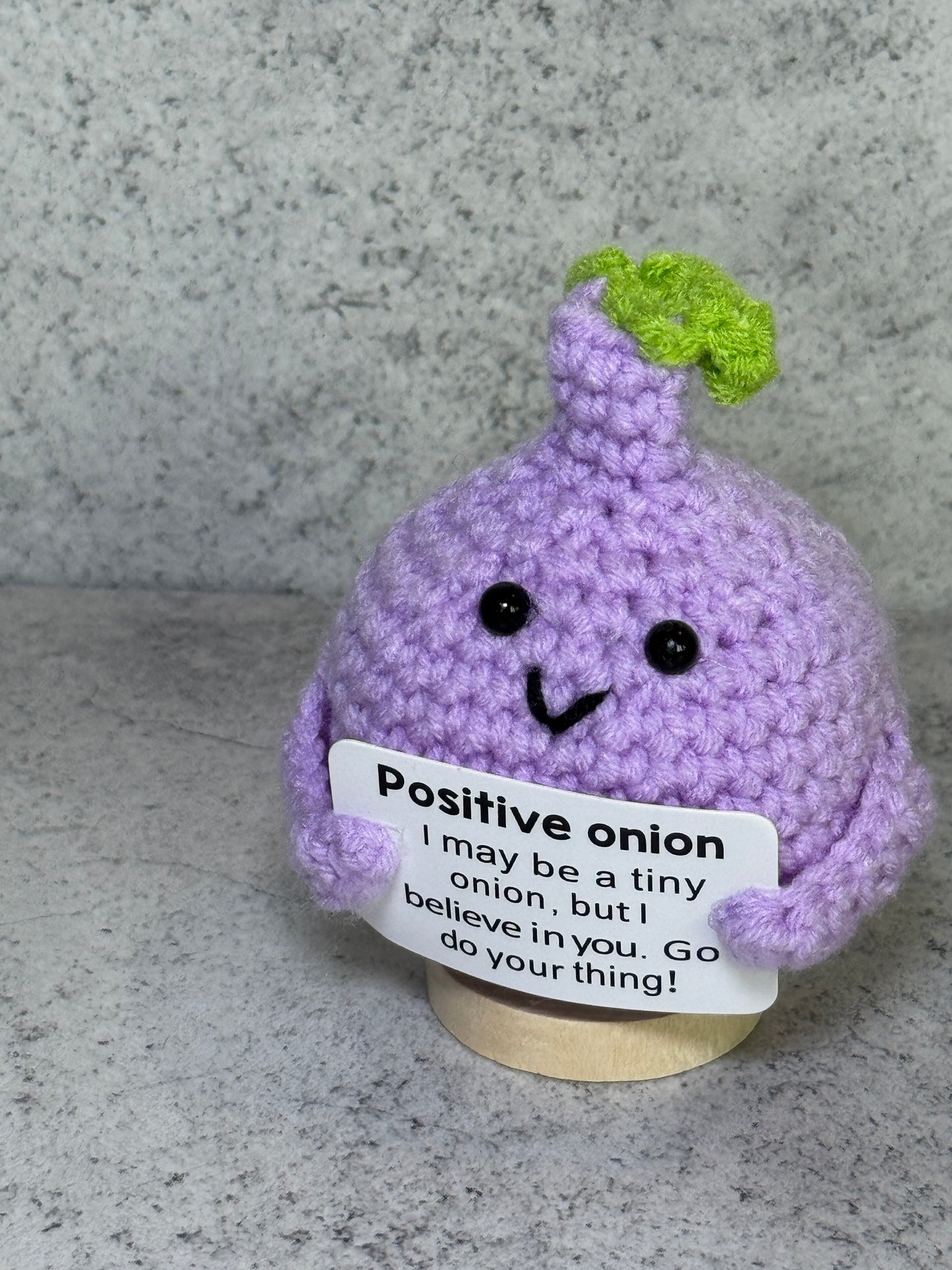 Handmade Crochet Positivity Plush – Uplifting Gifts & Home Décor by CraftnCrumble LLC