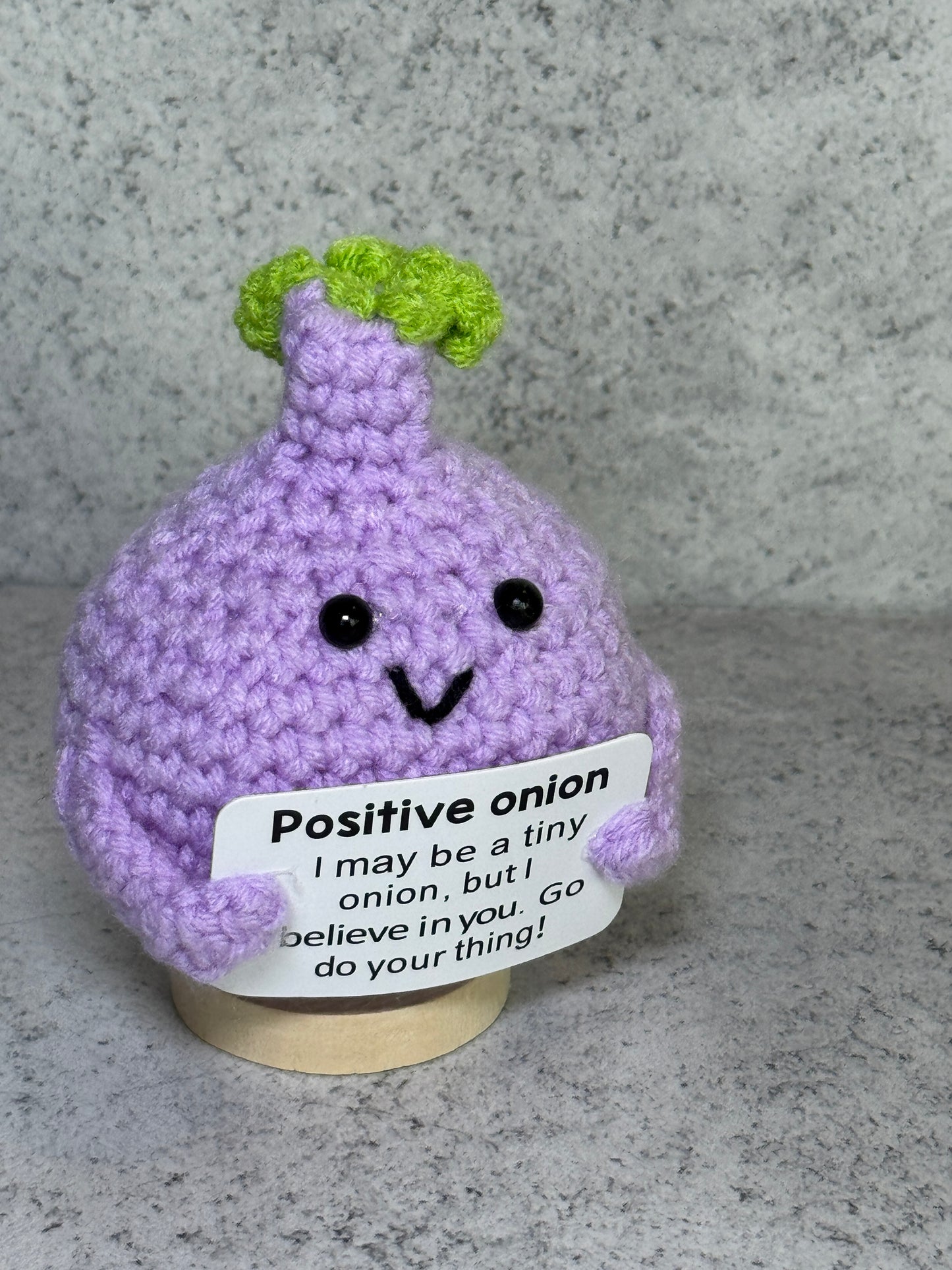 Handmade Crochet Positivity Plush – Uplifting Gifts & Home Décor by CraftnCrumble LLC