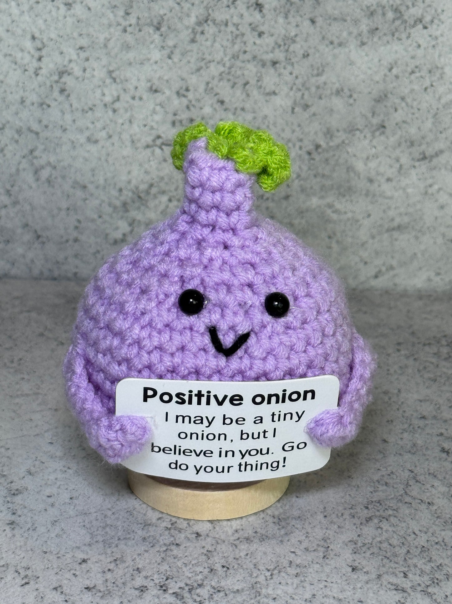 Handmade Crochet Positivity Plush – Uplifting Gifts & Home Décor by CraftnCrumble LLC