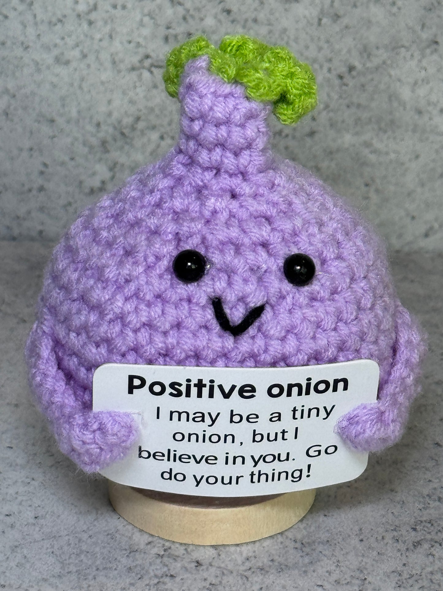 Handmade Crochet Positivity Plush – Uplifting Gifts & Home Décor by CraftnCrumble LLC