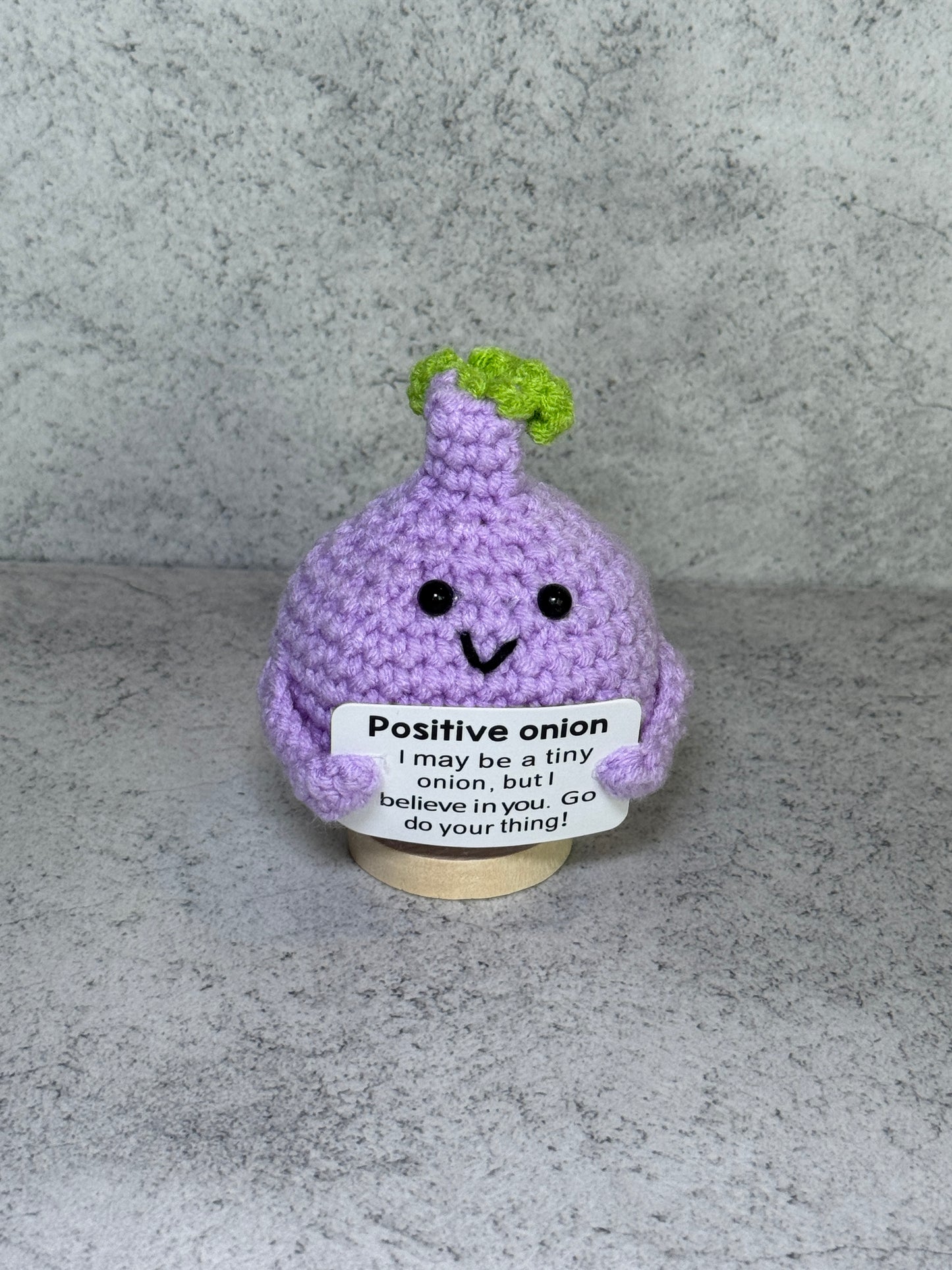 Handmade Crochet Positivity Plush – Uplifting Gifts & Home Décor by CraftnCrumble LLC