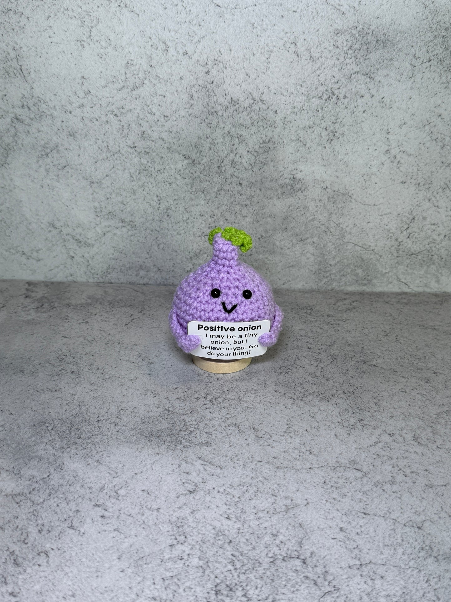 Handmade Crochet Positivity Plush – Uplifting Gifts & Home Décor by CraftnCrumble LLC