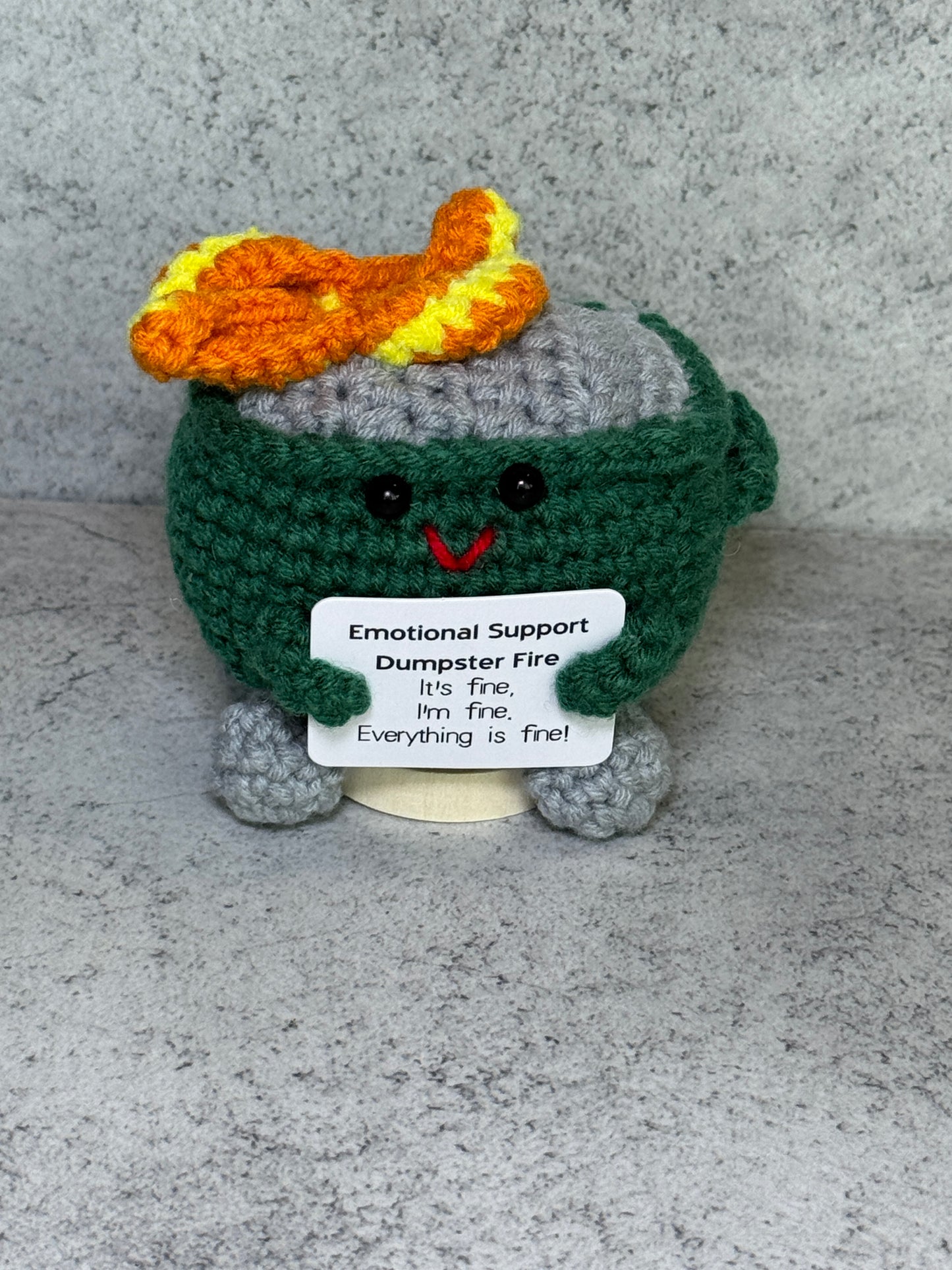 Handmade Crochet Positivity Plush – Uplifting Gifts & Home Décor by CraftnCrumble LLC