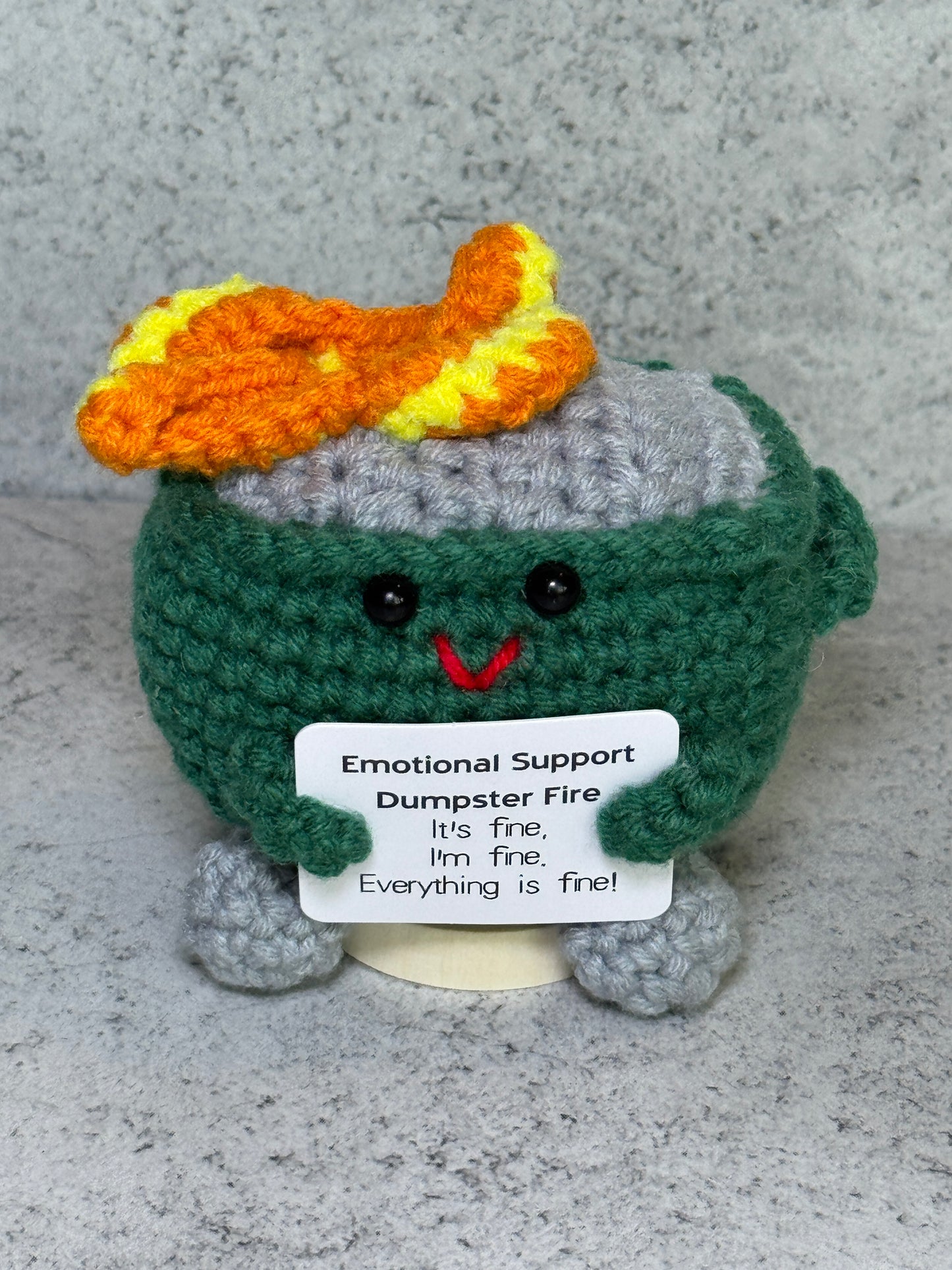 Handmade Crochet Positivity Plush – Uplifting Gifts & Home Décor by CraftnCrumble LLC