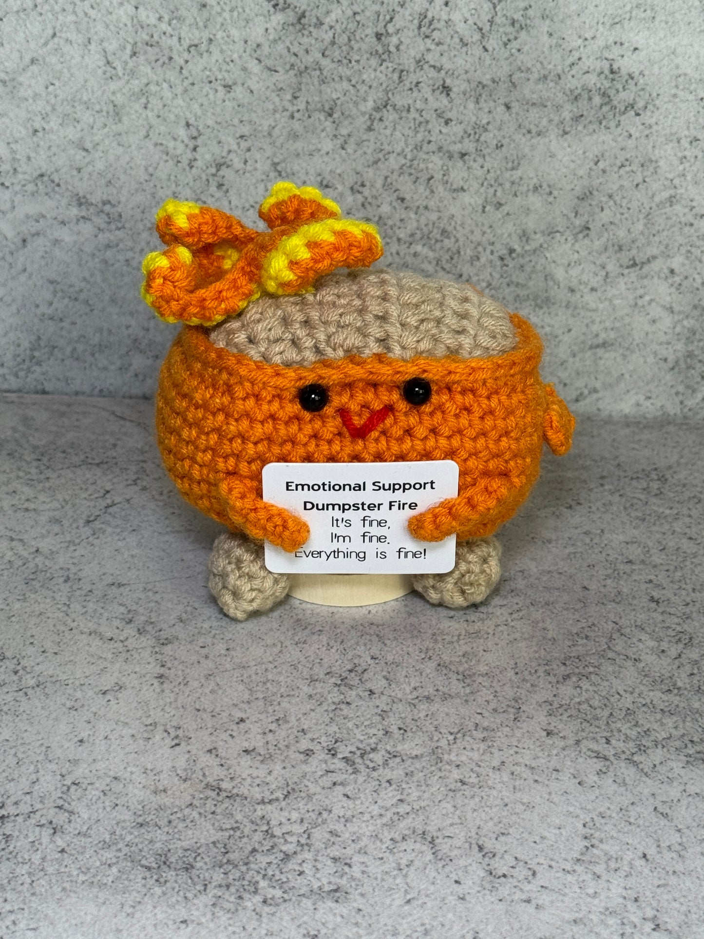 Handmade Crochet Positivity Plush – Uplifting Gifts & Home Décor by CraftnCrumble LLC