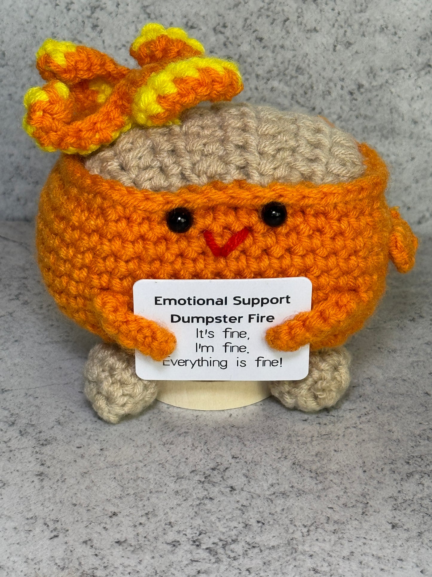 Handmade Crochet Positivity Plush – Uplifting Gifts & Home Décor by CraftnCrumble LLC
