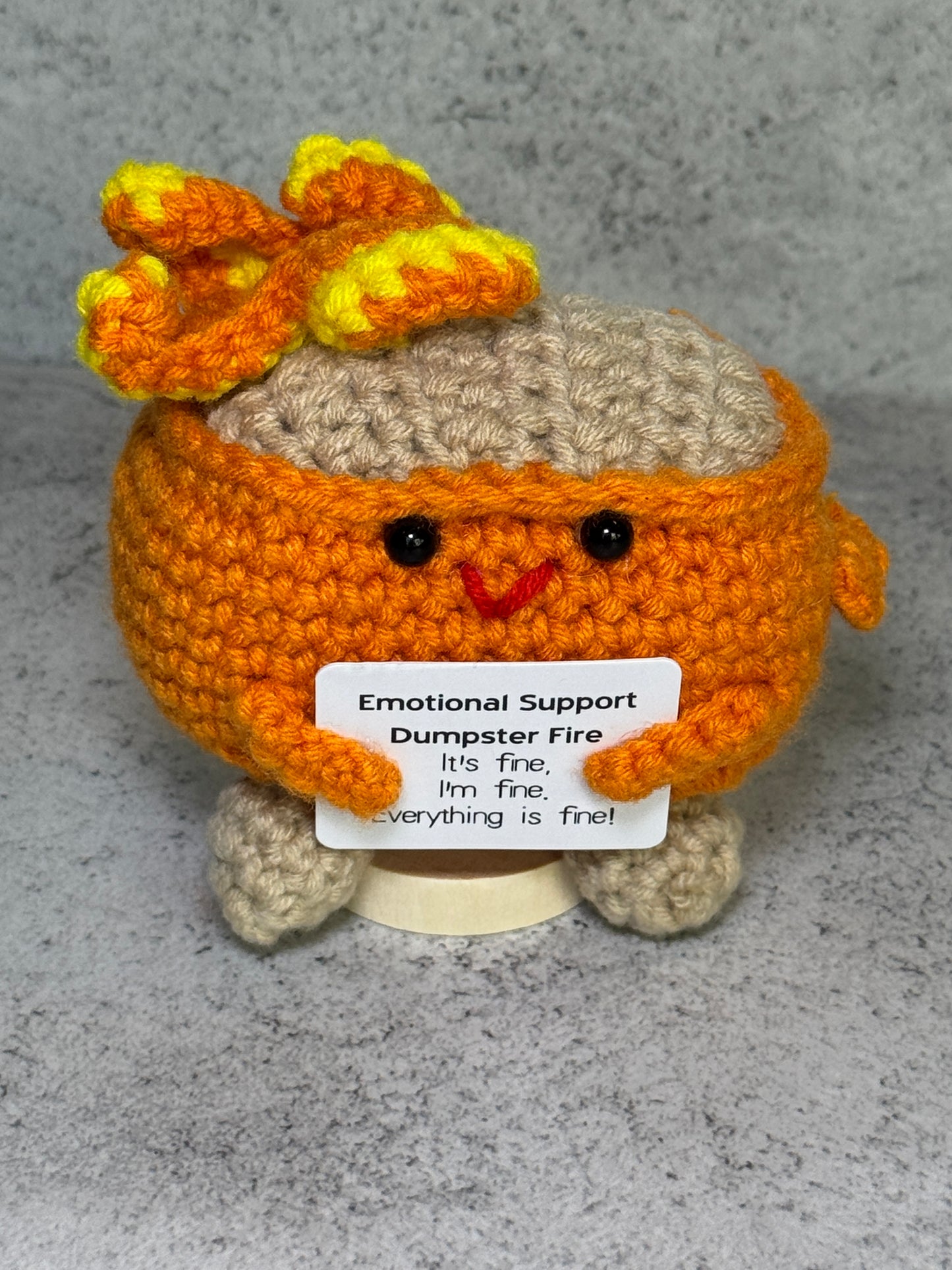 Handmade Crochet Positivity Plush – Uplifting Gifts & Home Décor by CraftnCrumble LLC