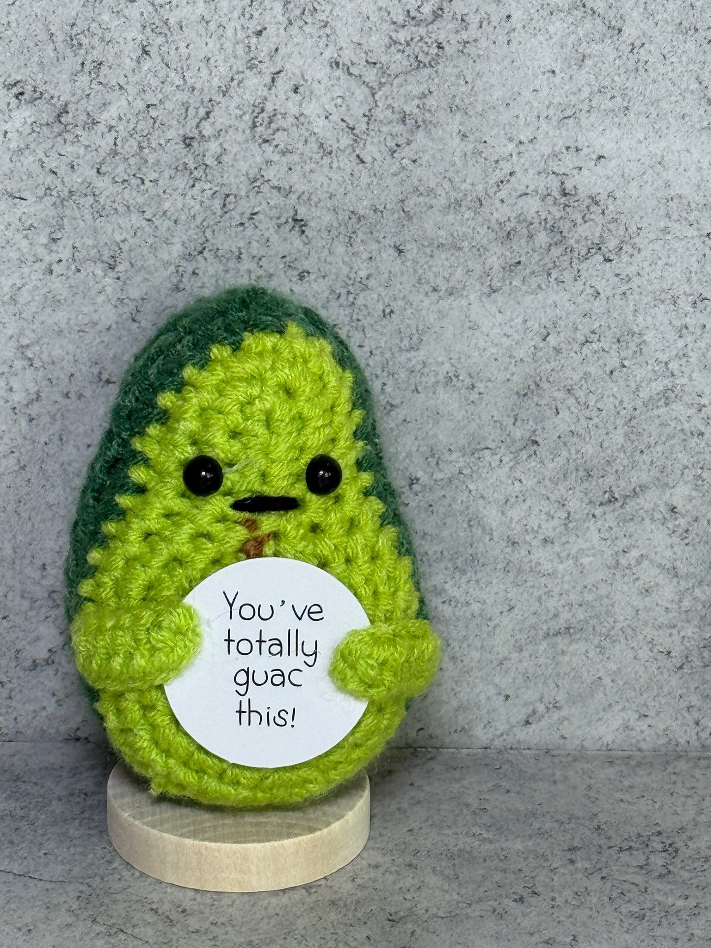 Handmade Crochet Positivity Plush – Uplifting Gifts & Home Décor by CraftnCrumble LLC